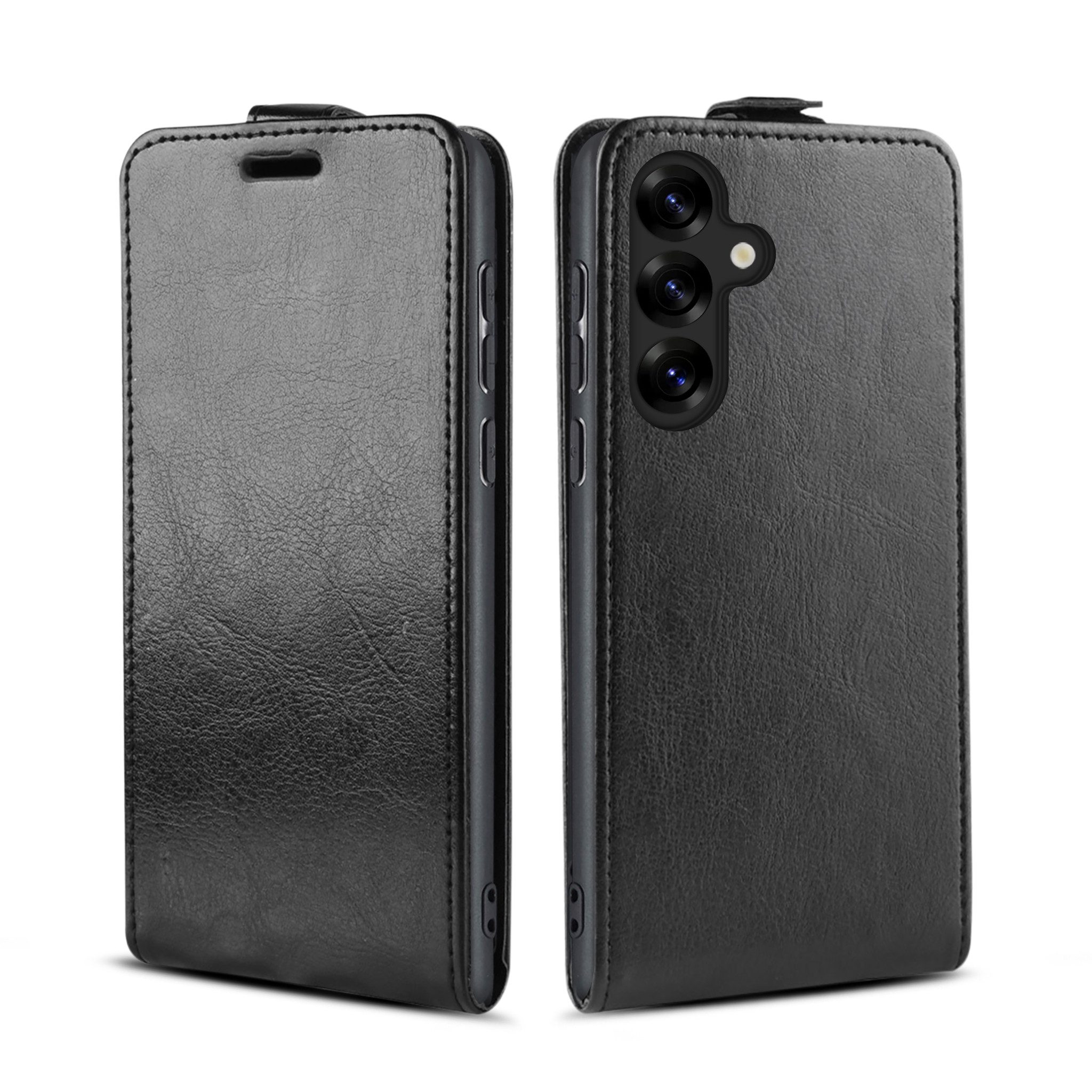 Tec-Expert Handyhülle Klapp Hülle für Samsung Galaxy S25 6.17 Zoll, 6.17, Tasche Klapphülle Case mit Kartenfach Fliphülle vertikal