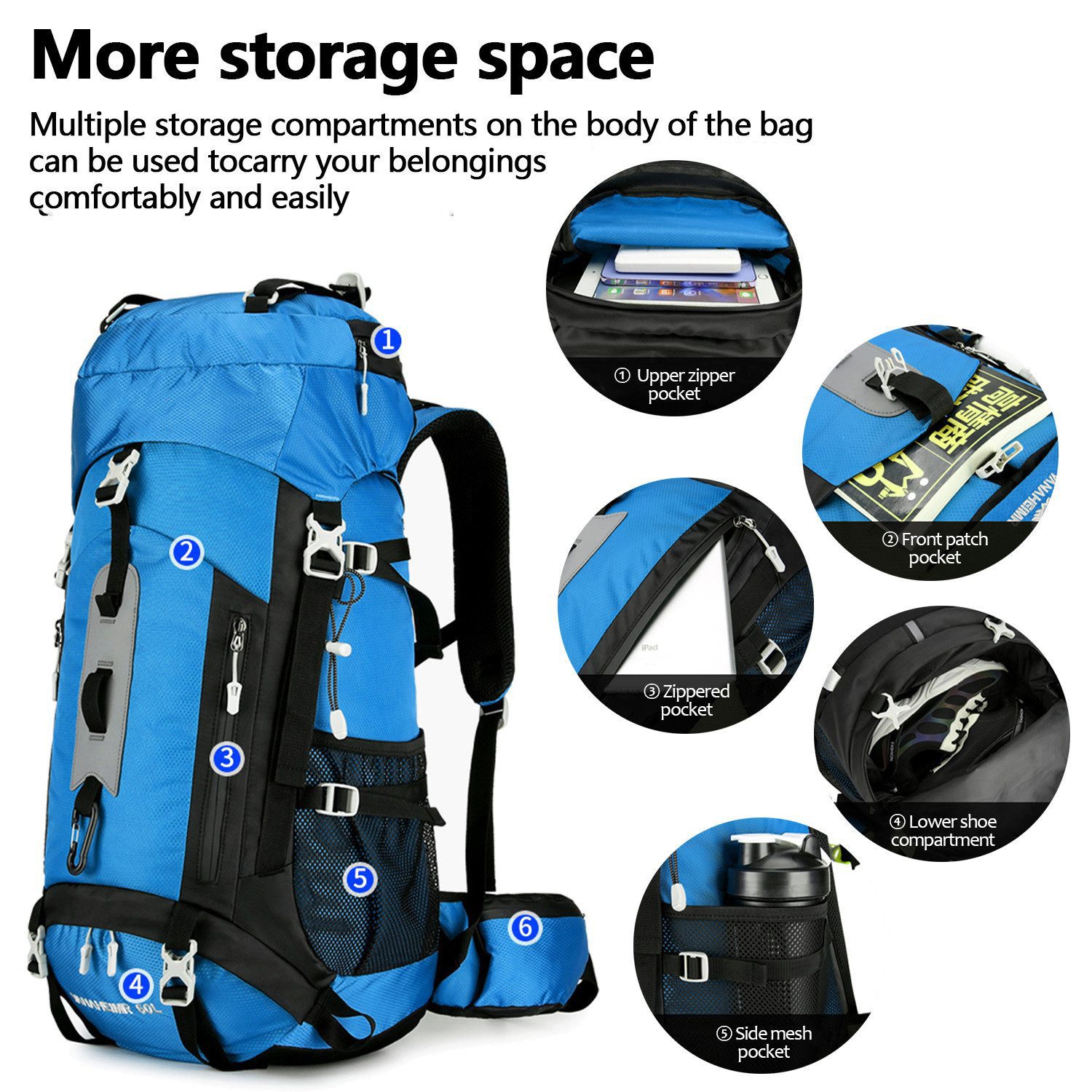 ZEUOPQ Wanderrucksack 18,49 Gallonen/70 Liter Großer günstig online kaufen