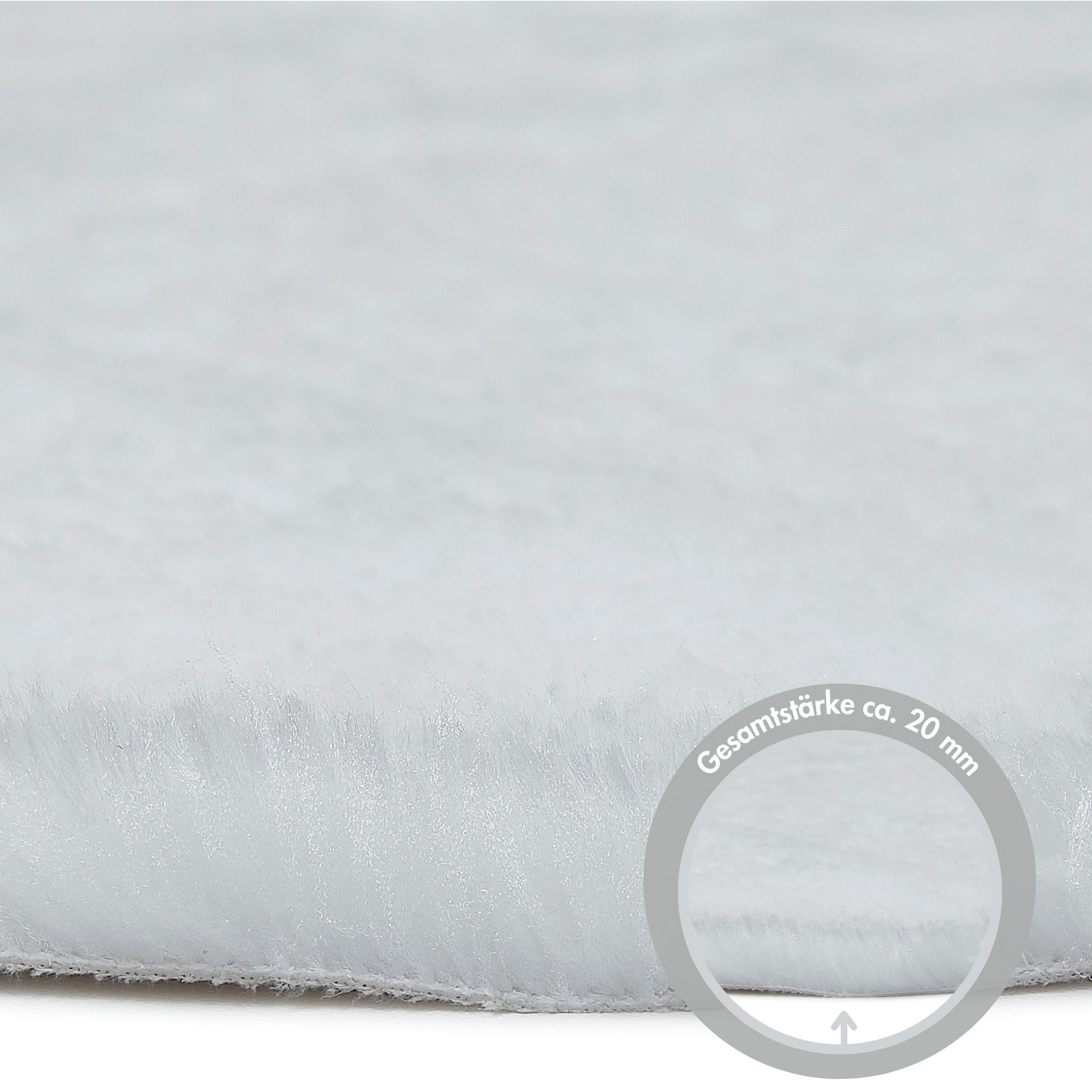 Andiamo Bettumrandung Bettvorleger Lamm Fellimitat, Höhe 20 mm, (3-tlg), Kunstfell, sehr weicher Flor, waschbar, Bettvorleger, Läufer-Set – Bild 5 von 5