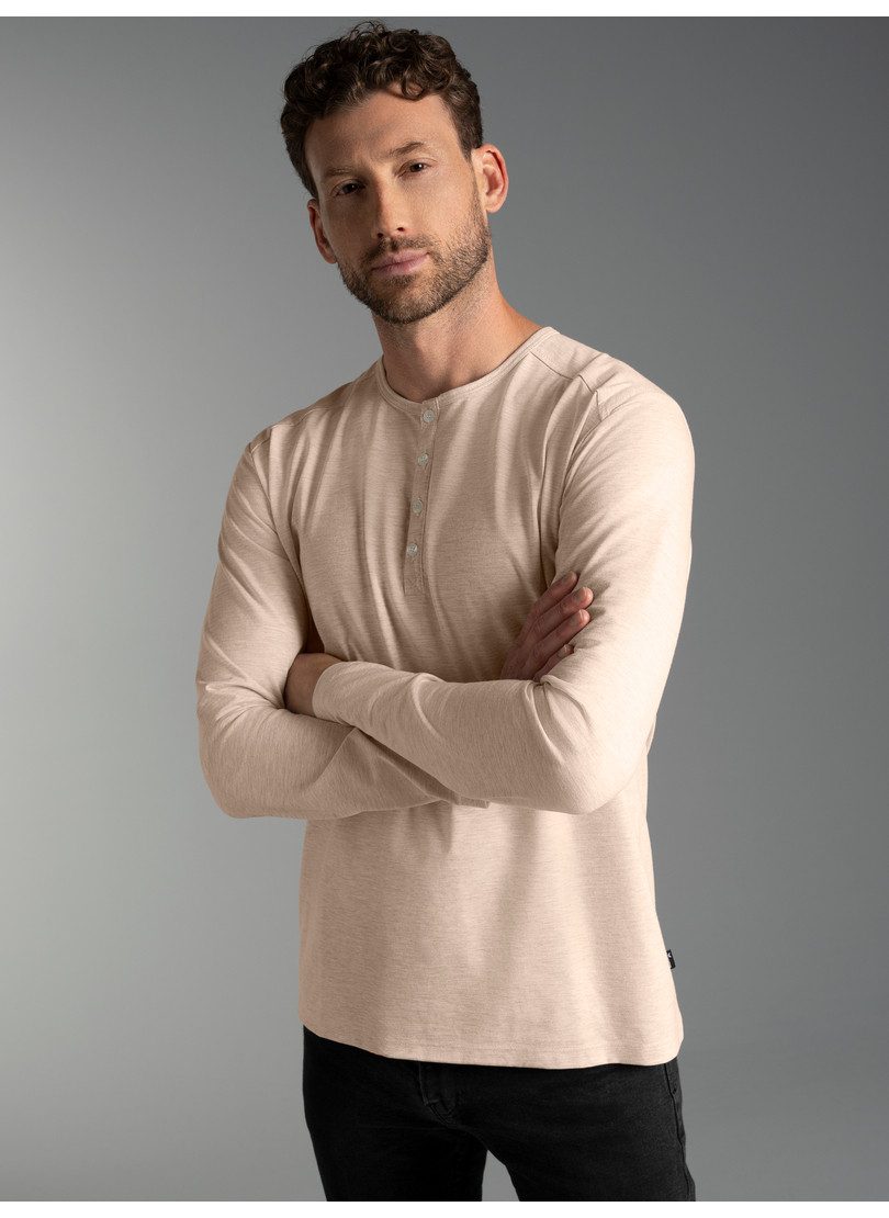 Trigema Longsleeve TRIGEMA Langarmshirt mit Knopfleiste günstig online kaufen