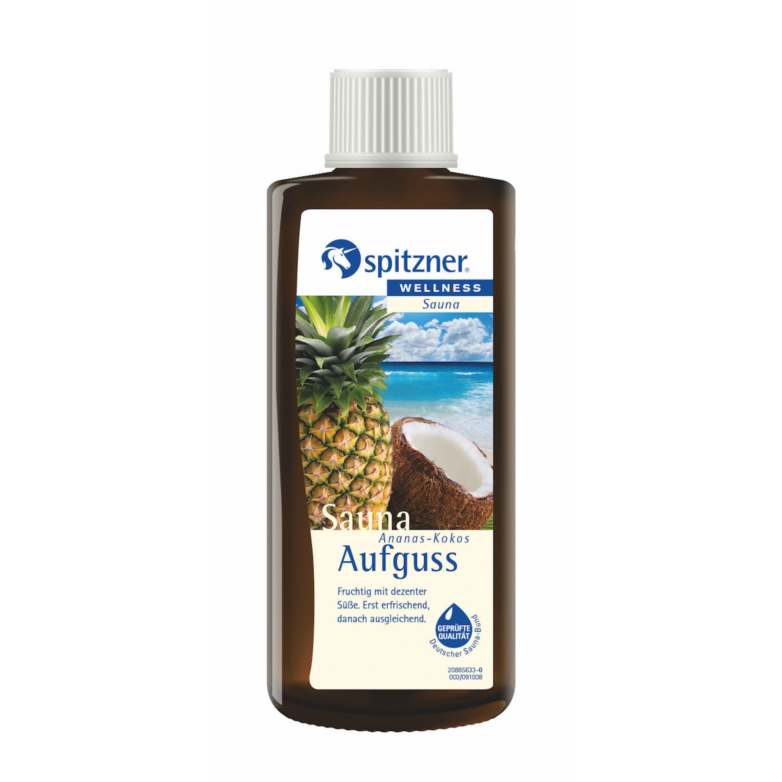 Spitzner Aufgusskonzentrat Spitzner Saunaaufguss Wellness Ananas-Kokos 190ml Sauna Aufguss