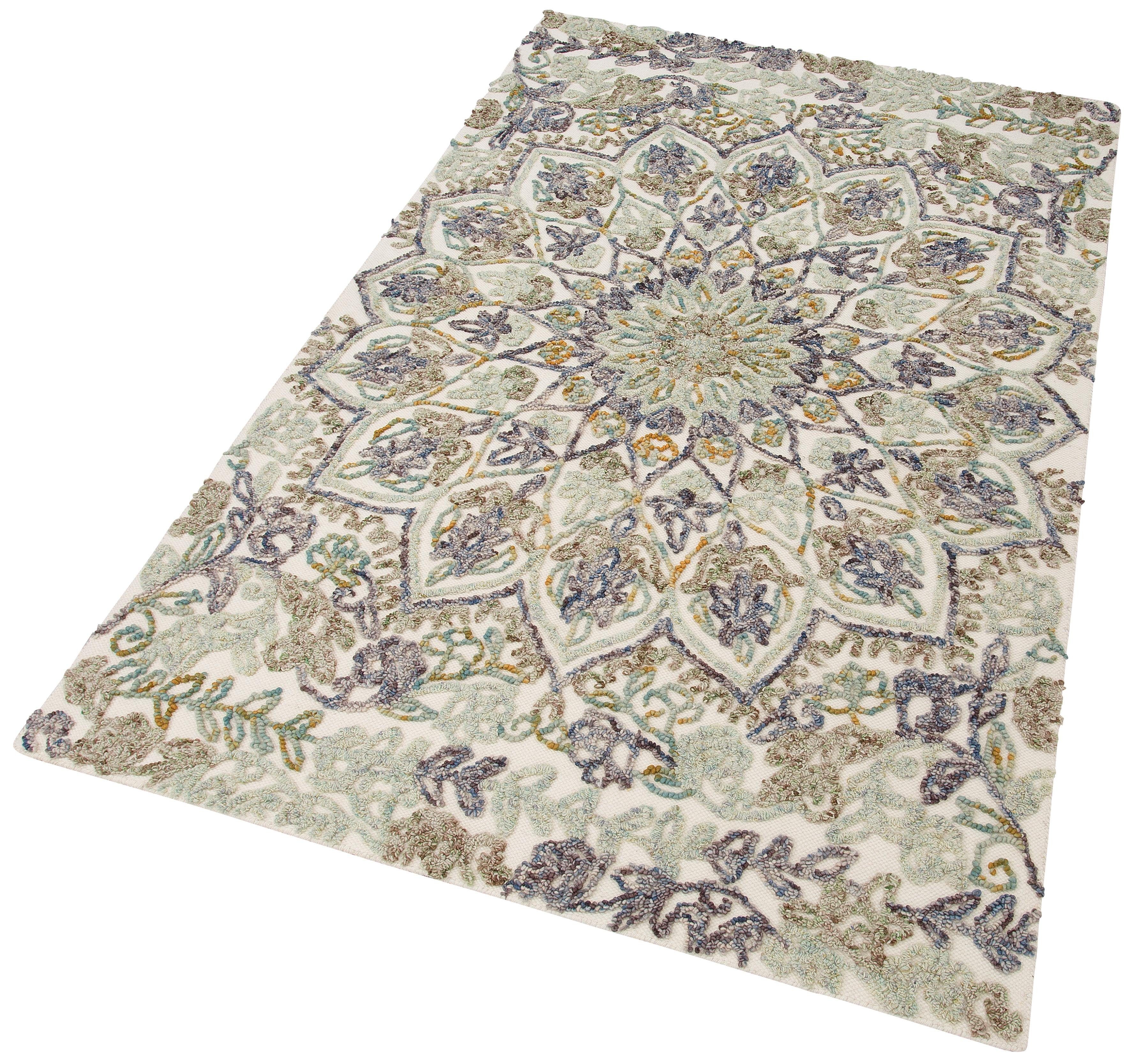 Wollteppich »Golda«, Home affaire Collection, rechteckig, Höhe 14 mm