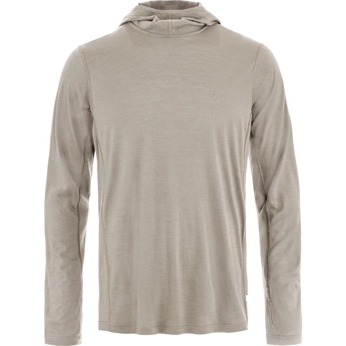 Fjällräven Sweatshirt Abisko Wool Hoodie M Leichter, geruchsresistenter Hoodie aus Merinowolle und Polyester