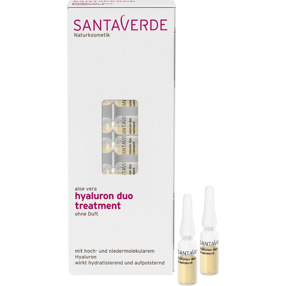 SANTAVERDE GmbH Gesichtspflege Hyaluron duo treatment, 10 ml | Anti-Aging-Seren