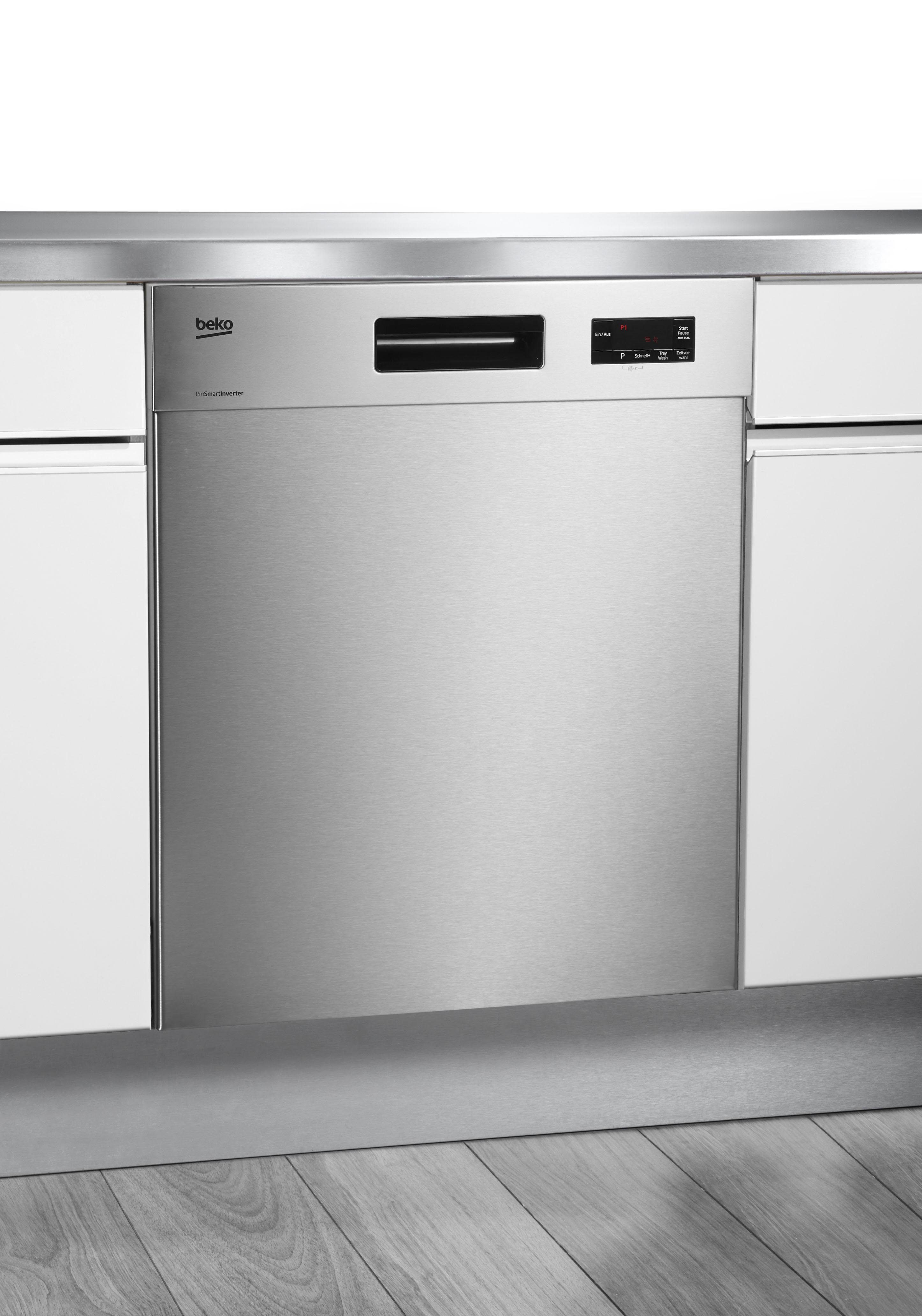 BEKO Unterbaugeschirrspüler DO55420, DUO55420X4Y, 9,5 l, 14 Maßgedecke - BEKO