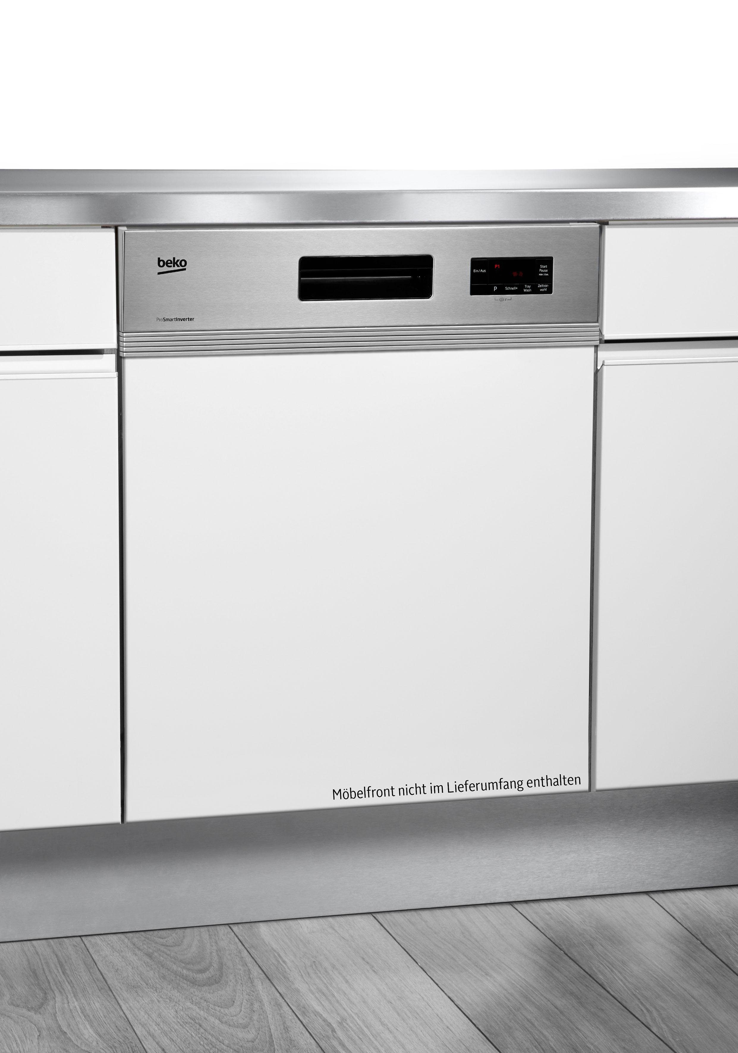 BEKO teilintegrierbarer Geschirrspüler DO55420, DIO55420X4Y, 9,5 l, 14 Maßgedecke - BEKO