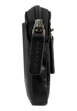 Braun Büffel Schlüsseltasche COUNTRY Schlüsseletui M Zipper, aus hochwertigem Rindleder