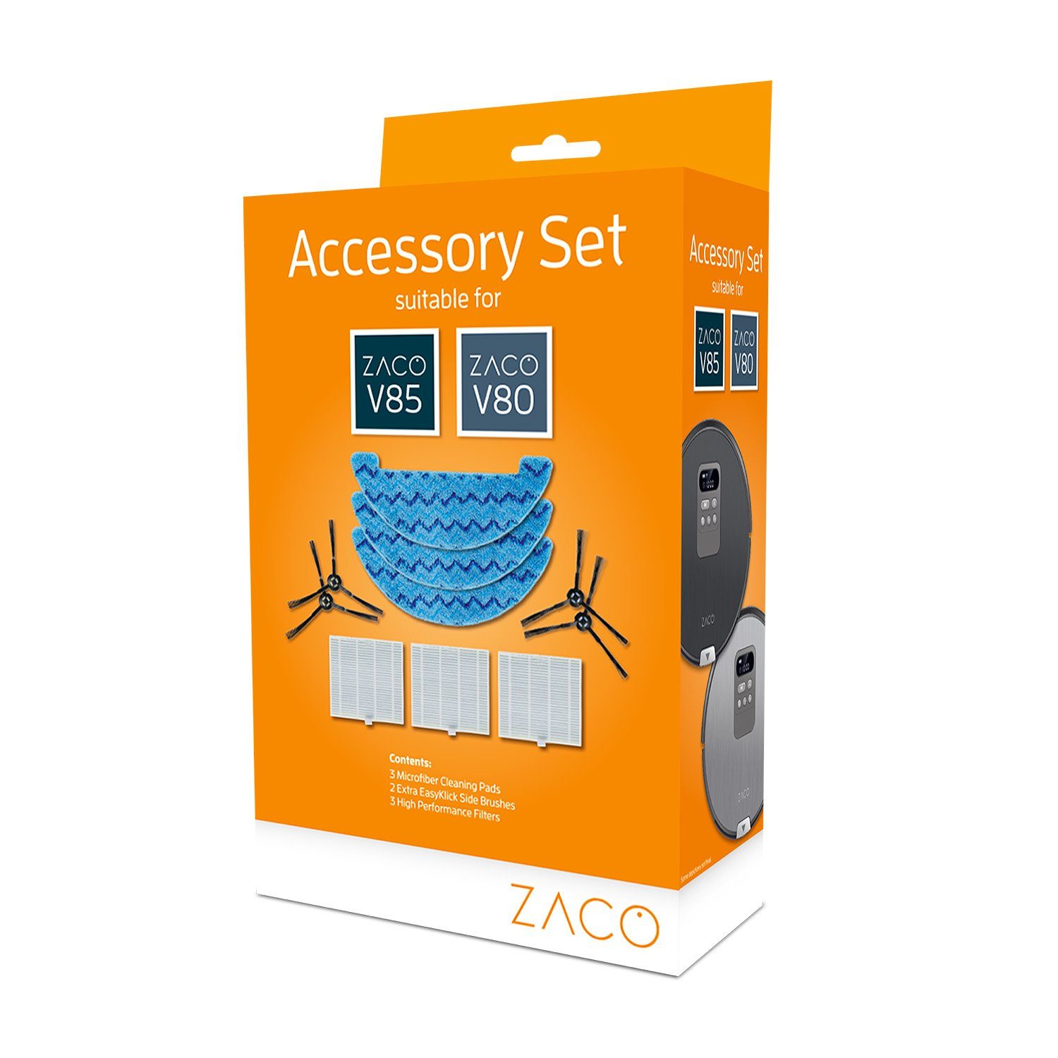 Saugroboter Zubehör-Set für ZACO V80 & V85