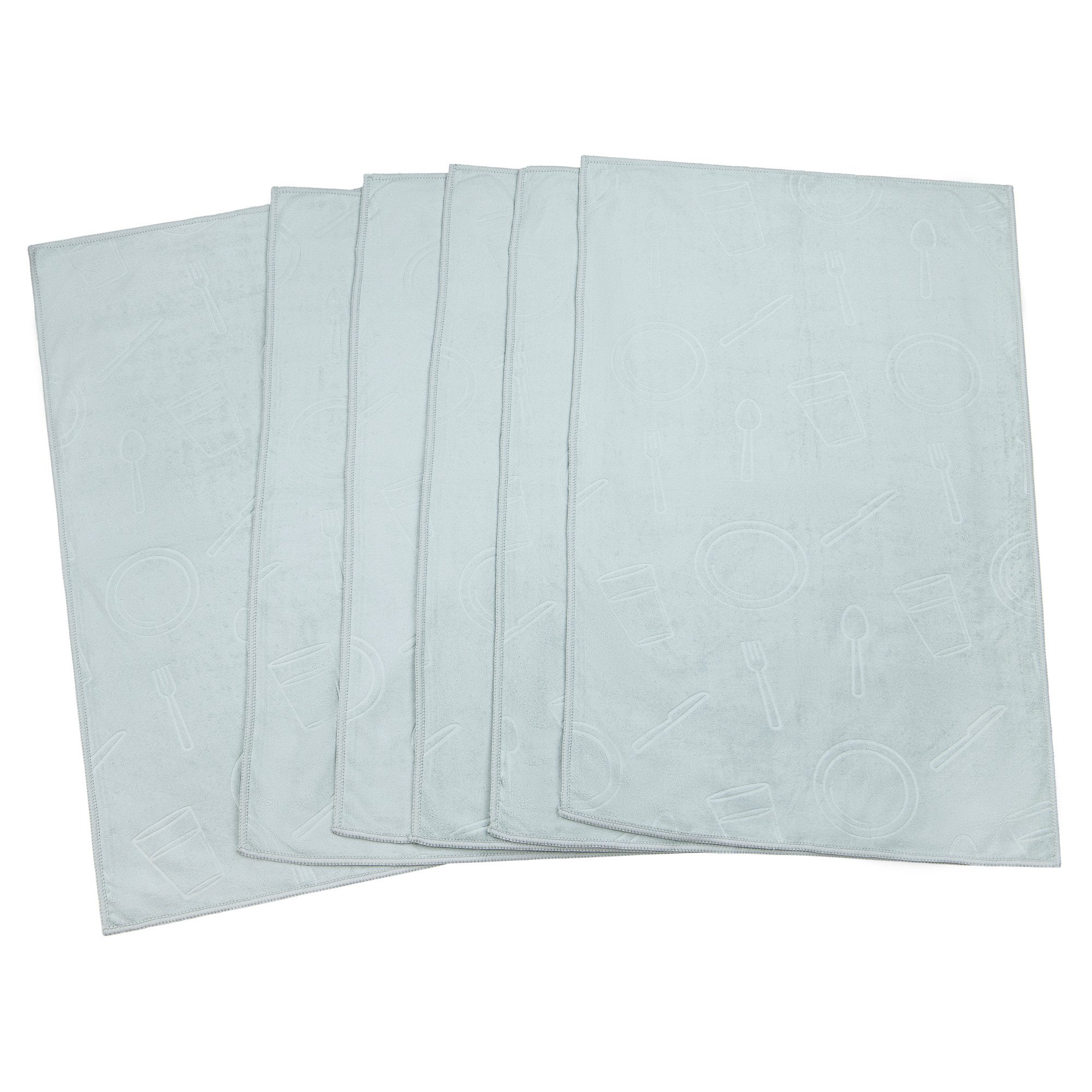 AQUA CLEAN Geschirrtuch AQUA CLEAN Kristall Geschirrtücher mit Prägemotiv 6 günstig online kaufen