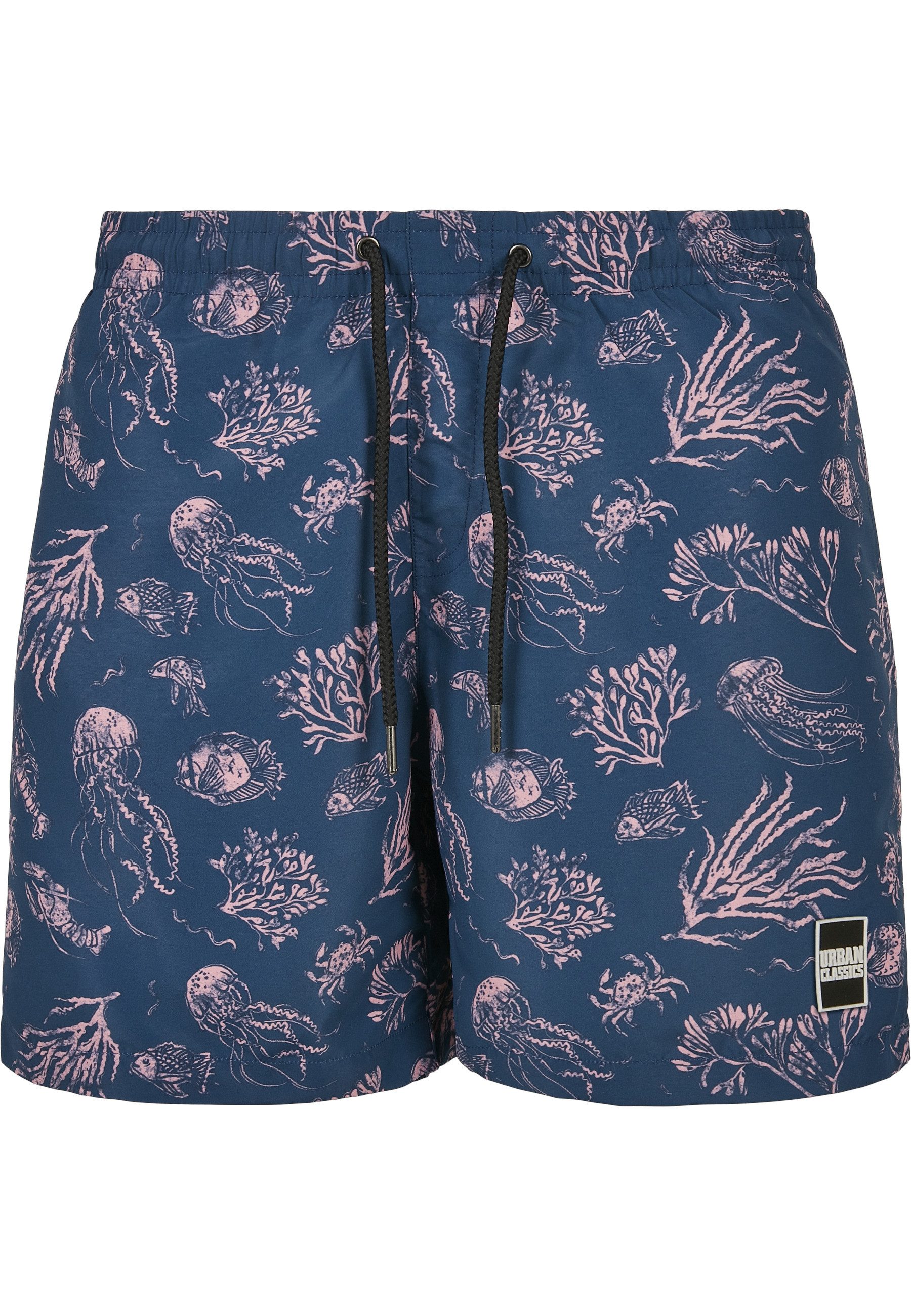 URBAN CLASSICS Badeshorts Urban Classics Herren Pattern Swim Shorts