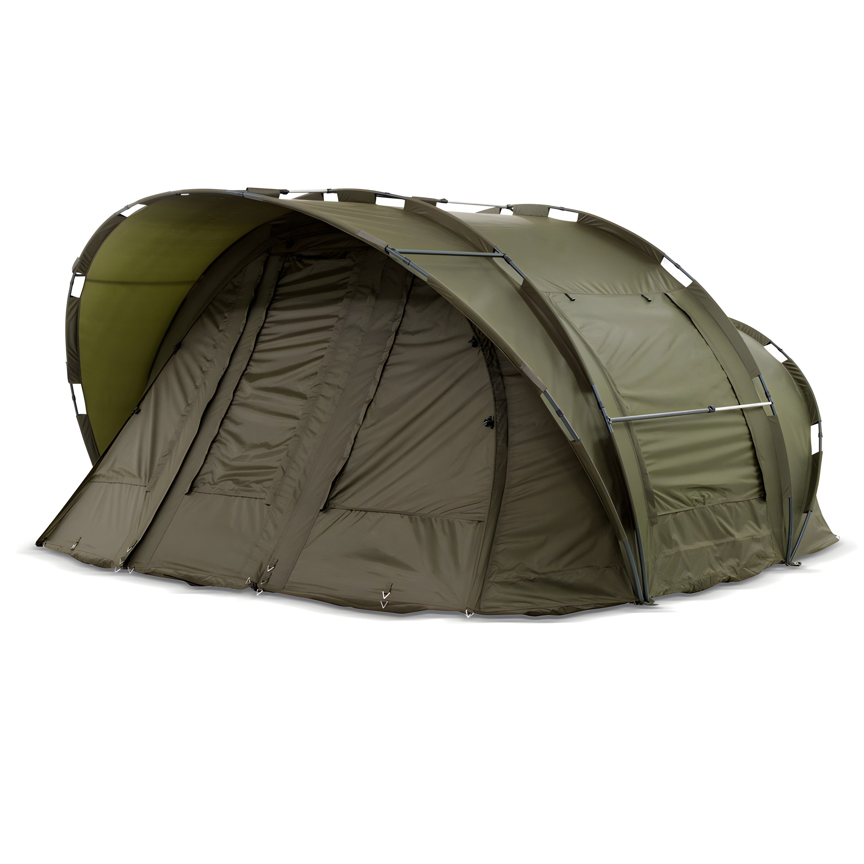 Lucx Angelzelt Leopard XXL Karpfenzelt Bivvy, Personen: 4 (Komplett-Set) – Bild 4 von 5