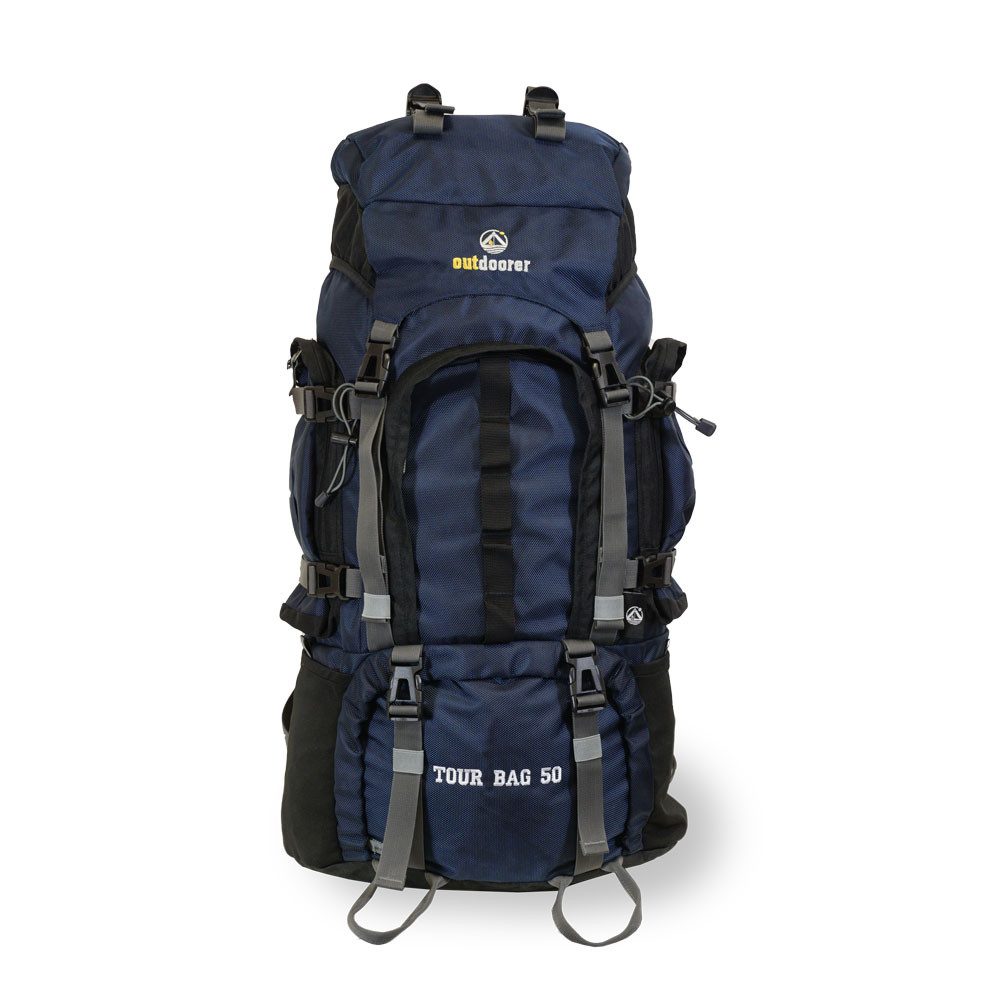 outdoorer Tourenrucksack Tour Bag 50 - Backpackingrucksack, Handgepäck, Verstellbarer Rucksack für Touren & zum Wandern mit 50 l Volumen