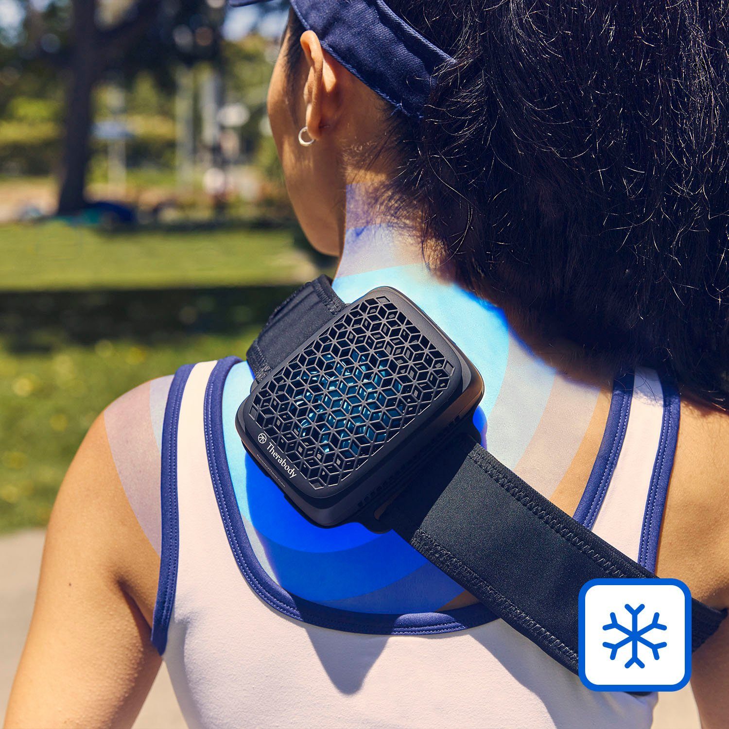 Therabody Thermotherapiegerät RecoveryTherm Cube, Schmerzlinderung in Sekunden, durch Wärme & Kälte und Kontrasttherapie