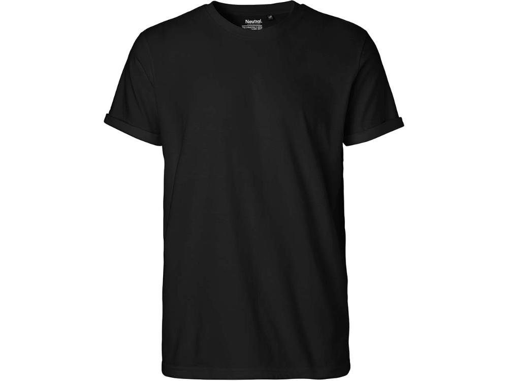 Neutral T-Shirt Neutral Bio-Herren-T-Shirt mit Roll-Up-Ärmeln
