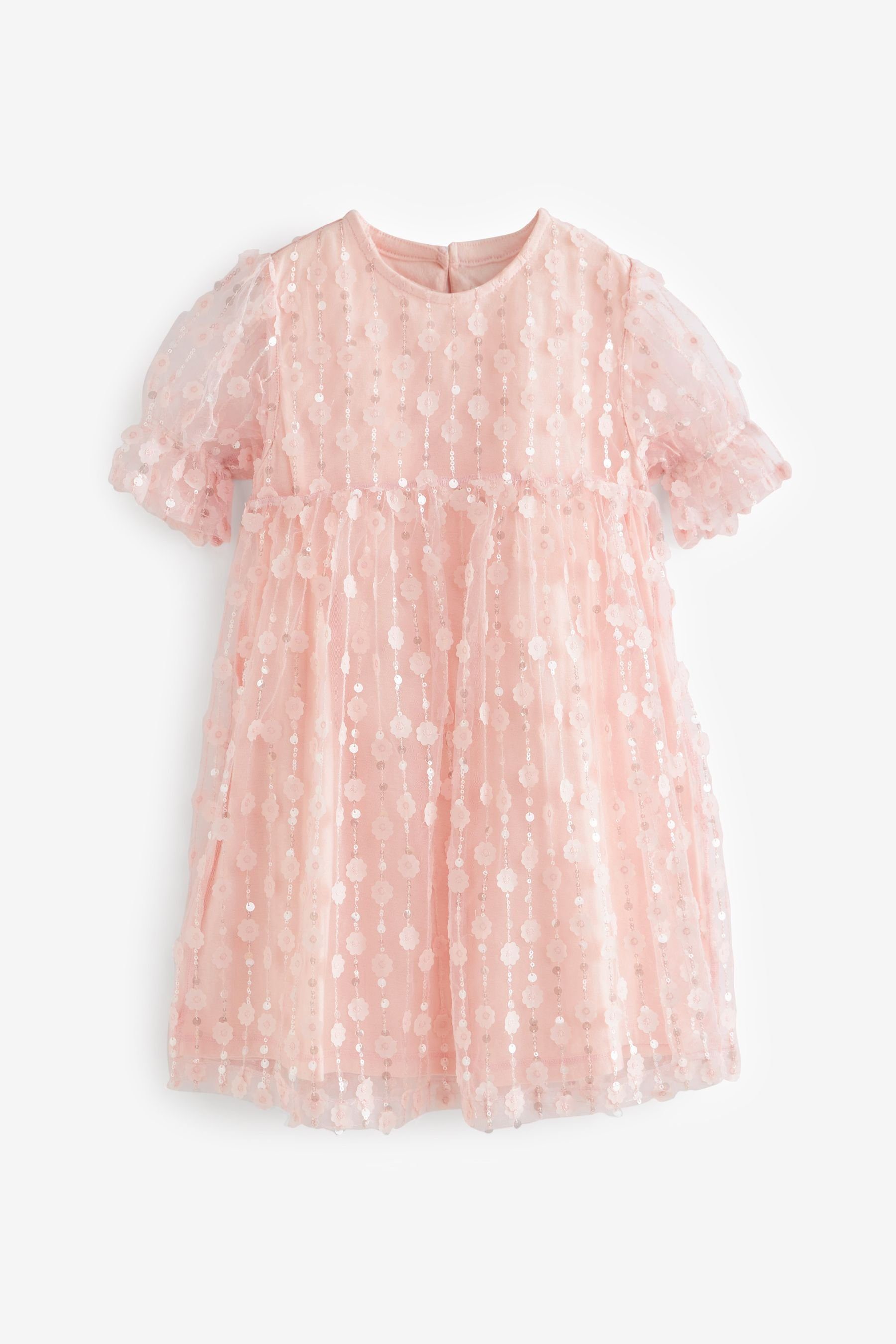 Next Partykleid Geblümtes Mesh-Partykleid (1-tlg) günstig online kaufen