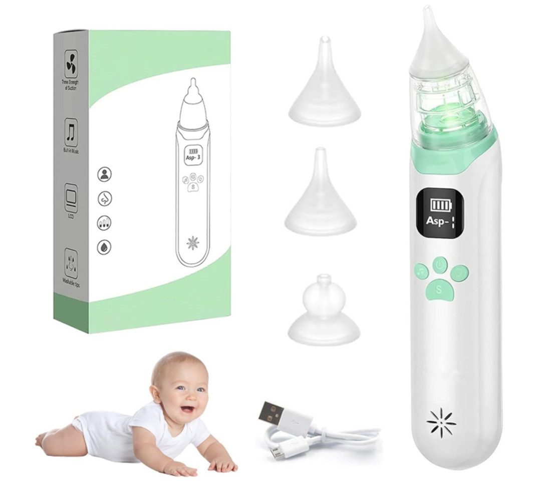 TSE Nasensauger Elektrischer Baby Nasensauger X80 mit Akku 600mAh BPA frei