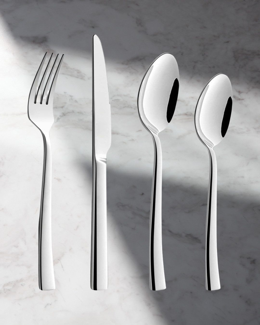 kochmaster Besteck-Set Besteck Set für 6 Persone, 24 Teilig Aus Edelstahl (24-tlg)