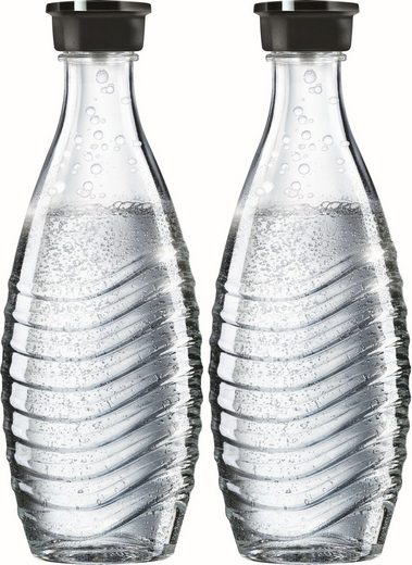 SodaStream Wassersprudler Flasche, (Set, 2-tlg), passend für die SodaStream Modelle Crystal und Penguin
