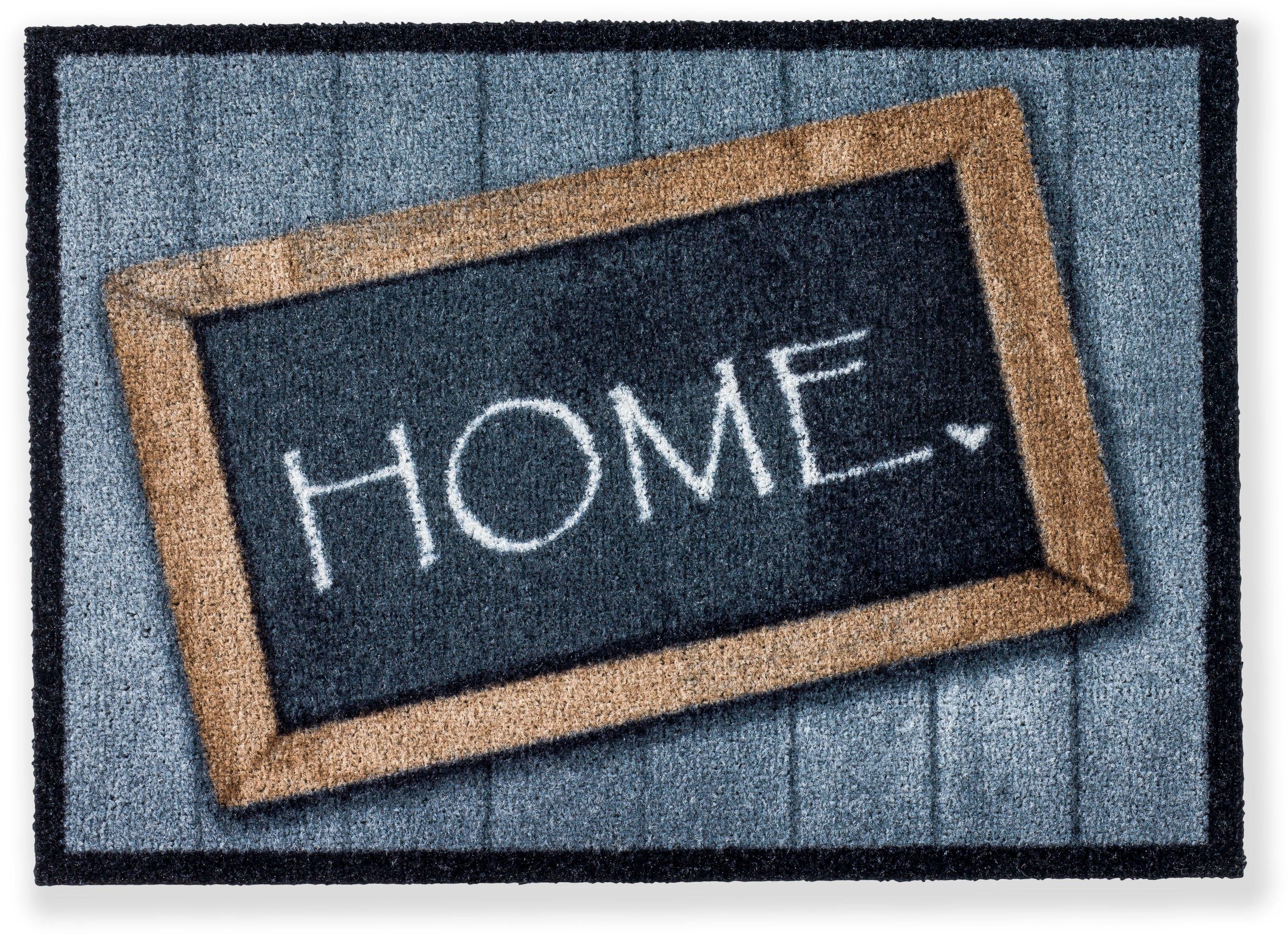 ASTRA Fußmatte Deco Brush 1630, rechteckig, Höhe: 7 mm, Schmutzfangmatte, mit Spruch, In -und Outdoor geeignet