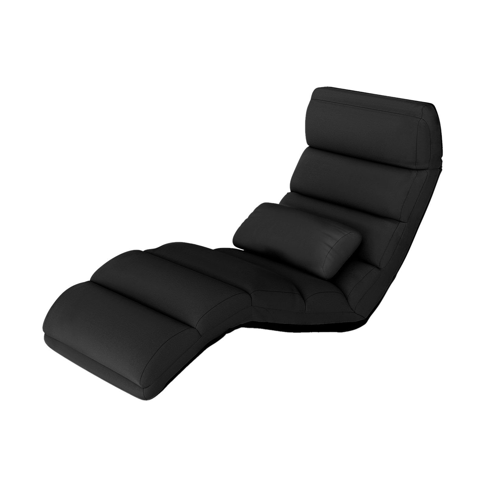 COSTWAY Relaxliege, mit Liegefunktion, Bodensessel klappbar verstellbare Rücklehne