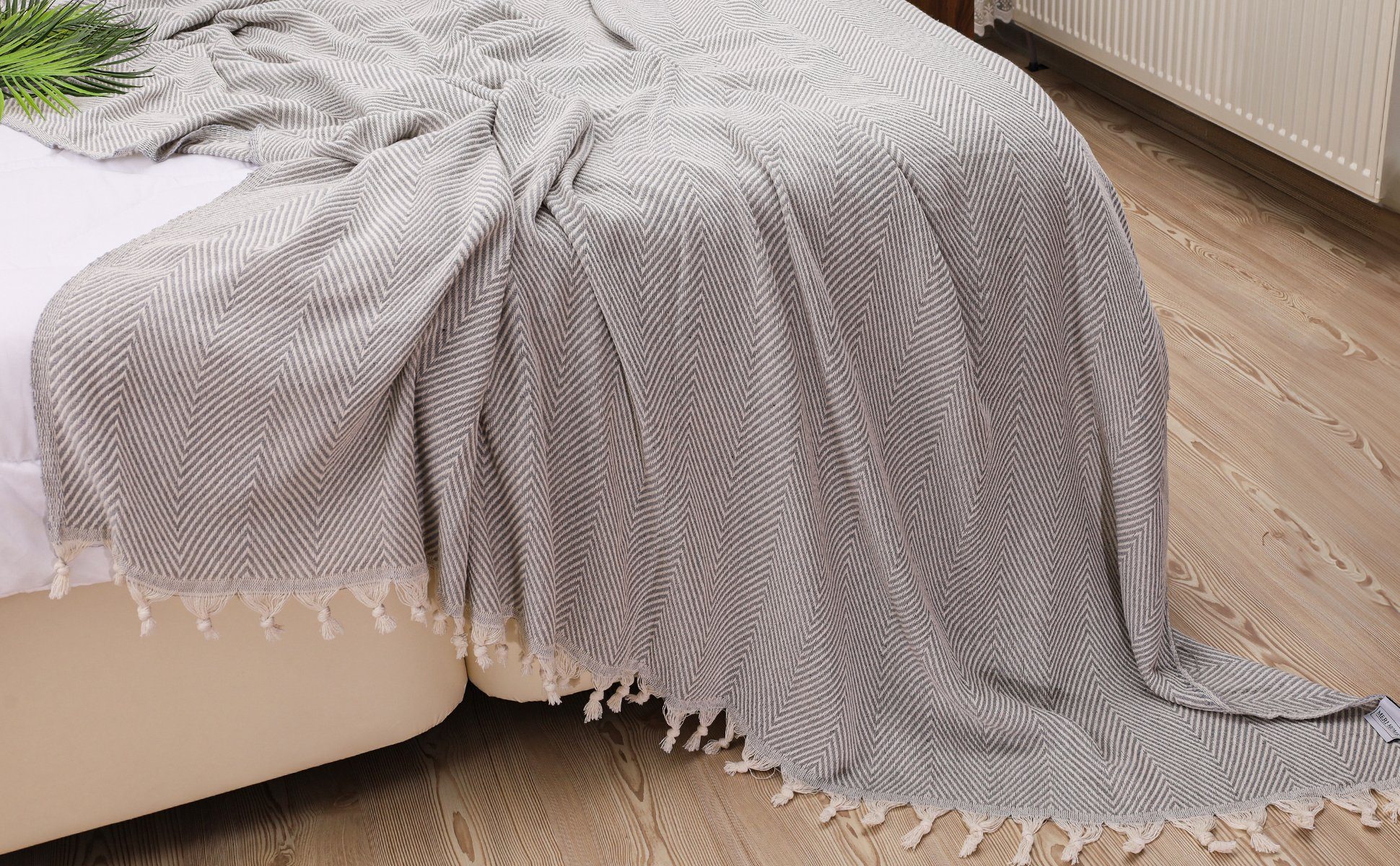Meri-Home Bettüberwurf Bettüberwurf Bettdecke,Fischgrät Baumwolle,Sofa,Couc günstig online kaufen