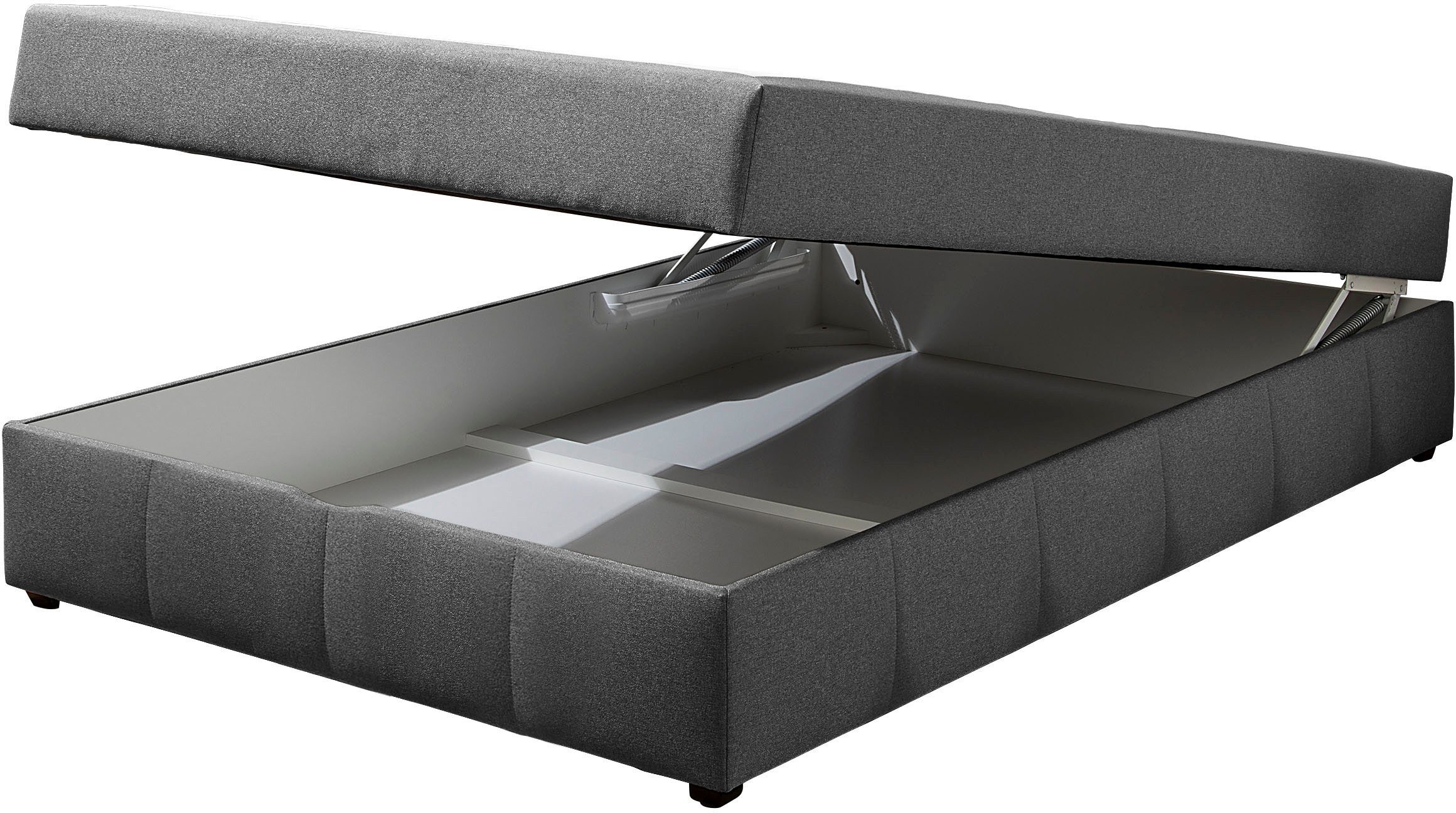 Home affaire Boxbett Niemes inkl. Bettkasten und Topper, auch in Überlänge erhältlich, Boxbett ohne Kopfteil, inkl. Topper – Bild 5 von 5