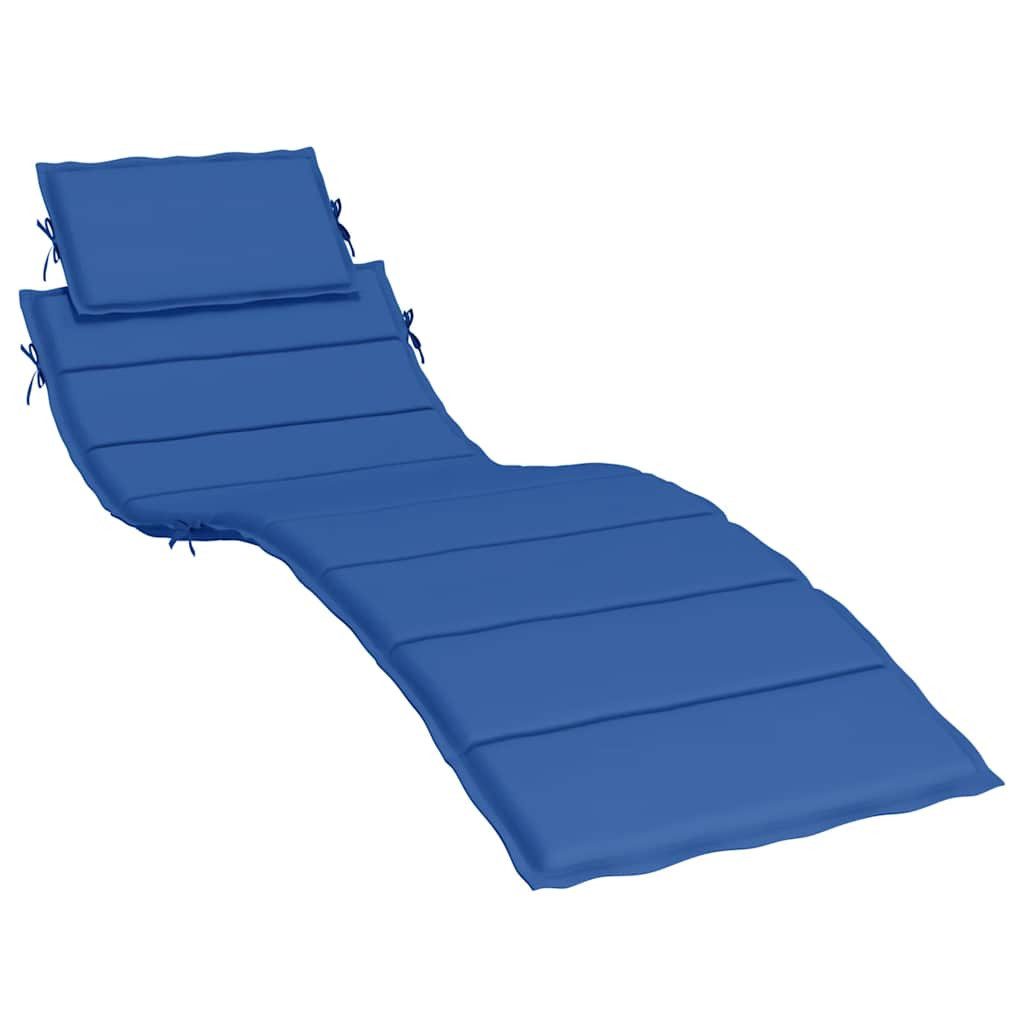 vidaXL Sitzauflage Sonnenliegen-Auflage Königsblau 186x58x4 cm Oxford-Gewebe, (1 St)