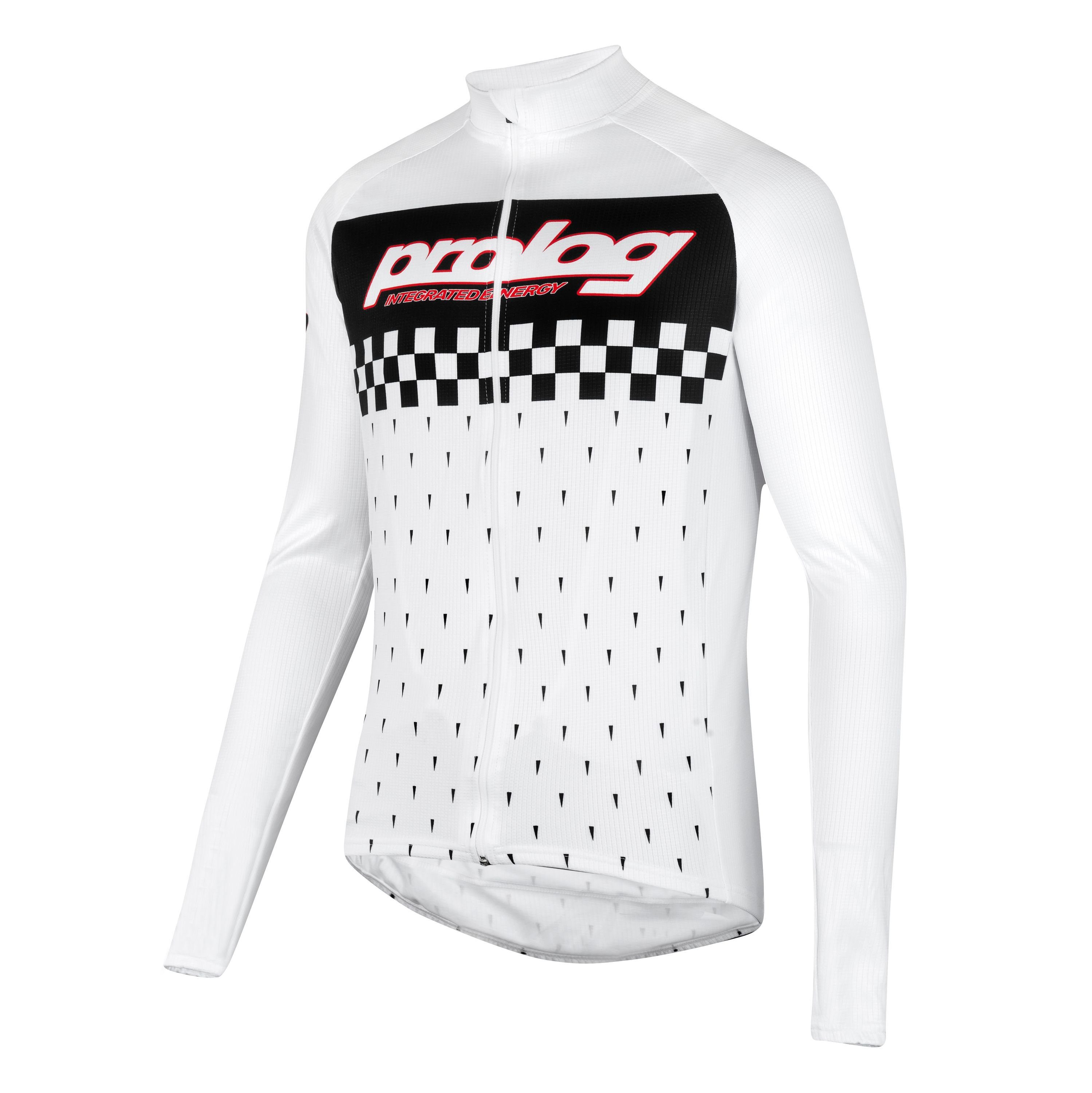 Radtrikot Herren Radtrikot langarm Integrated Energy White