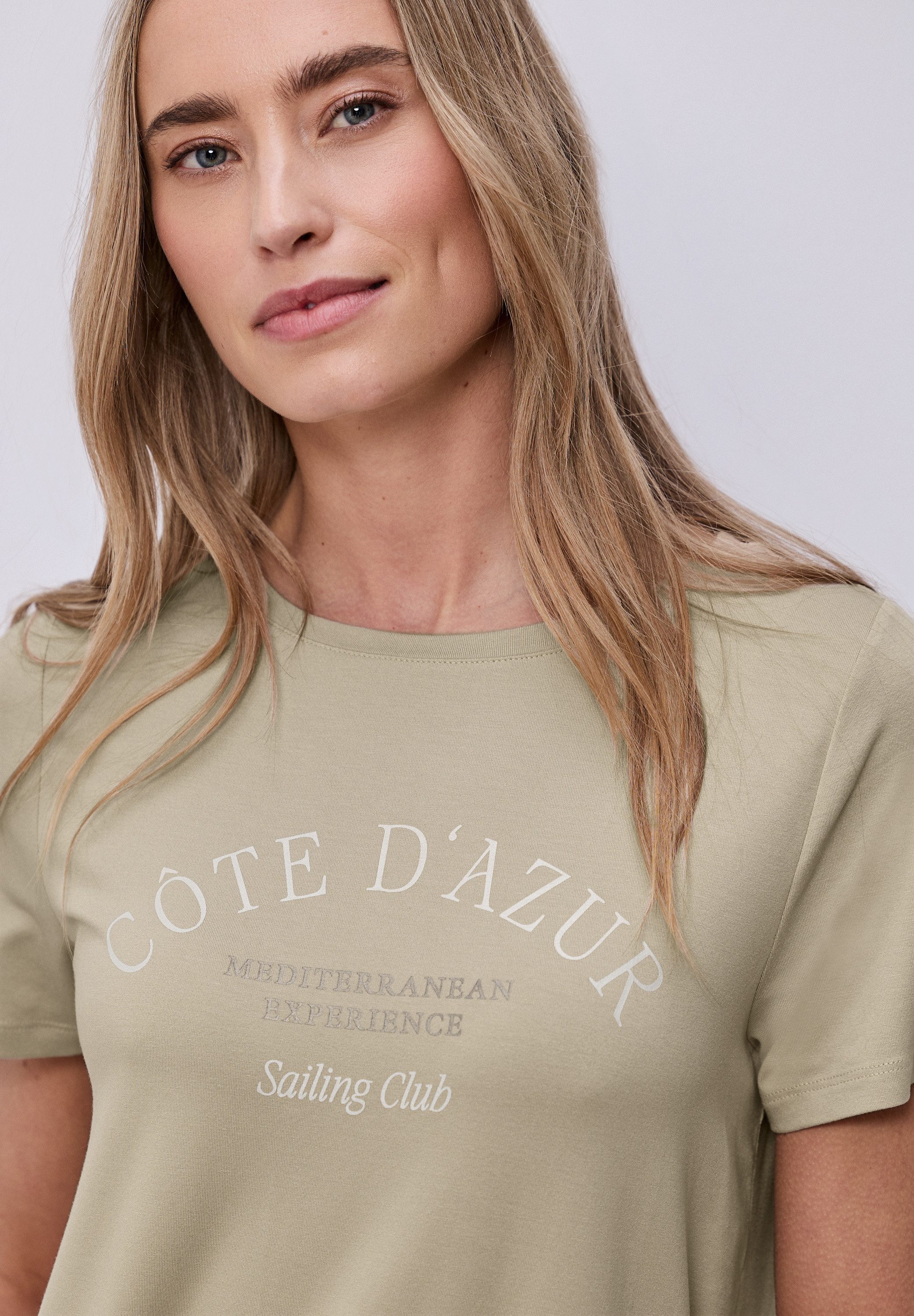 STREET ONE Rundhalsshirt Sommershirt mit Wording-Print – Bild 3 von 5