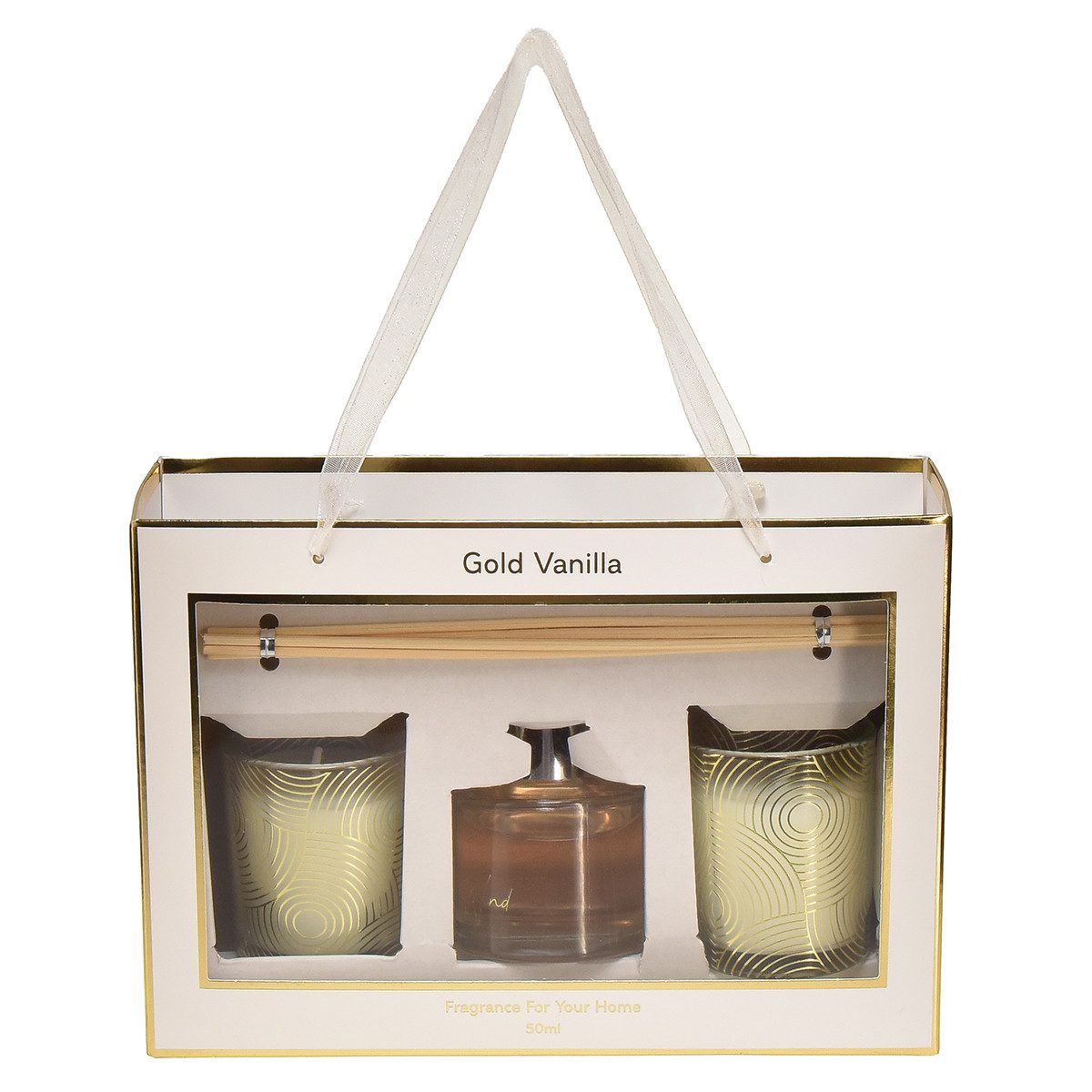 Kaemingk Duftkerze Geschenkset Raumduft Diffuser und Duftkerzen im Glas mit