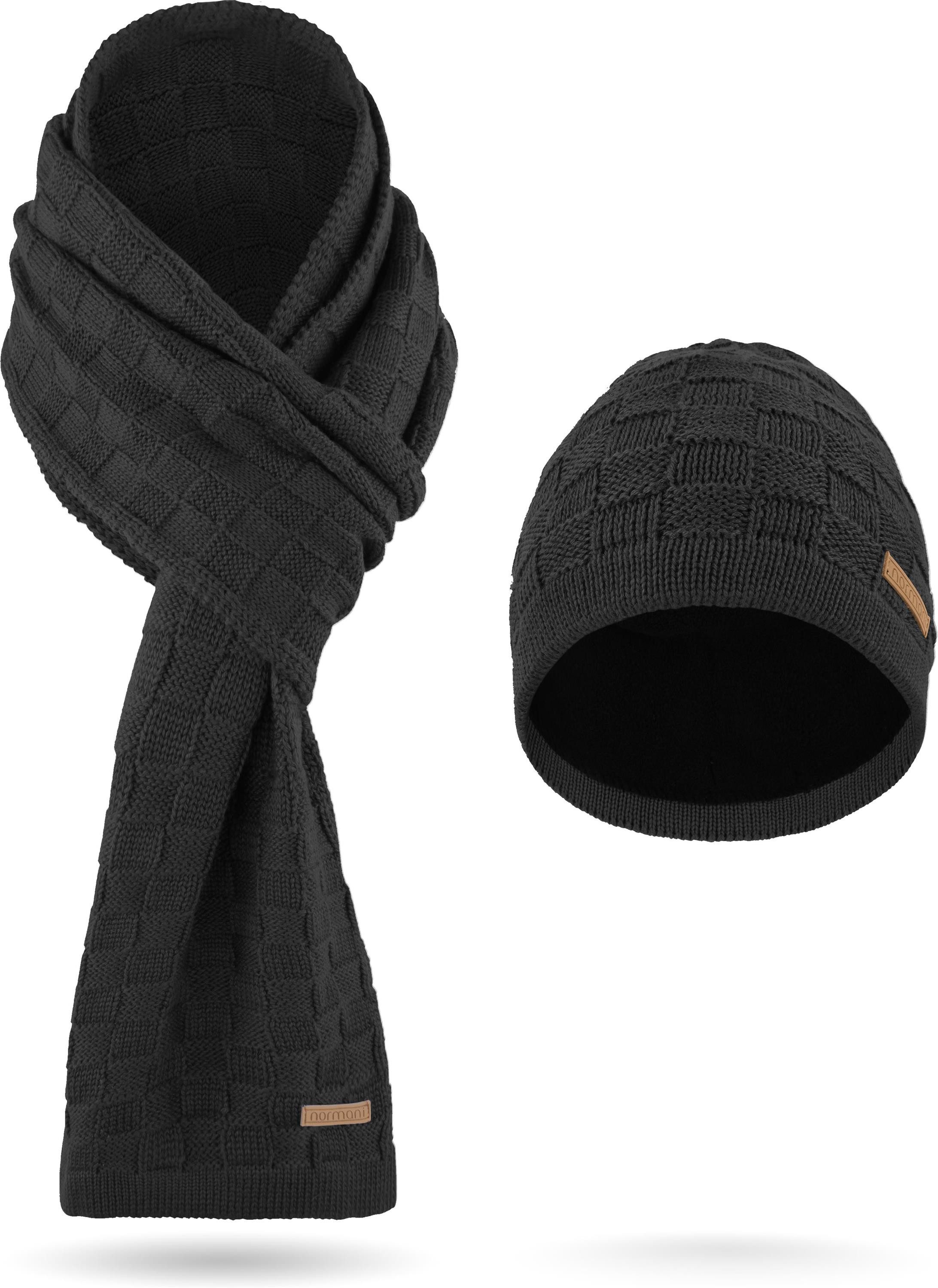 normani Strickmütze Winterset aus Merinowolle Schal günstig online kaufen
