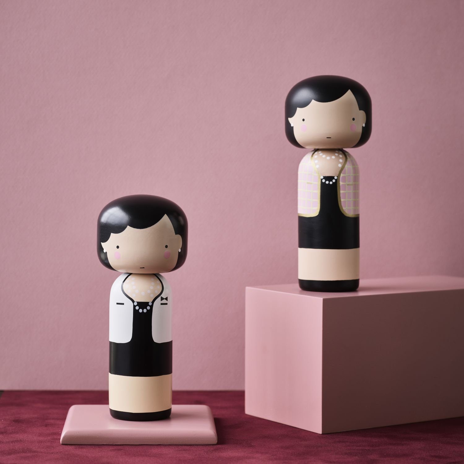 Lucie Kaas Dekofigur Sketch.Inc Kokeshi Doll Coco in Pink