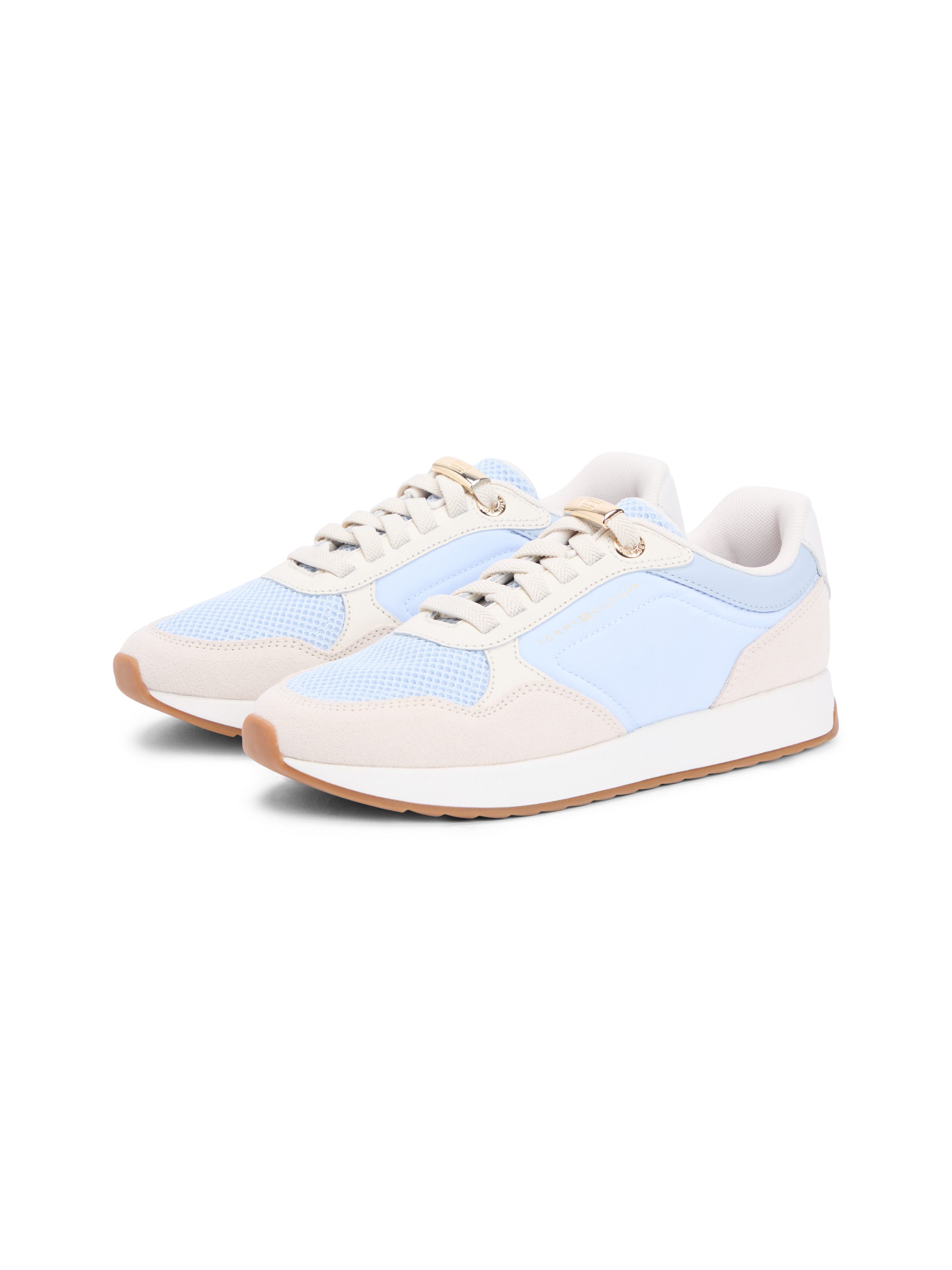 Tommy Hilfiger TH CHIC EVA RUNNER MESH Plateausneaker Freizeitschuh, Halbschuh, Slipper mit elastischen Schnürsenkeln