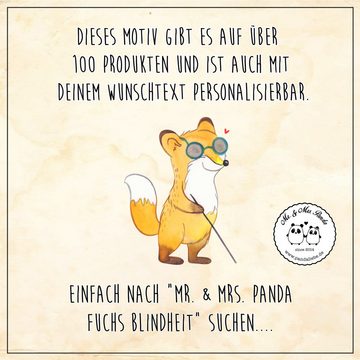Mr. & Mrs. Panda Windlicht Fuchs Blindheit - Transparent - Geschenk, Kerzenglas, Teelichtglas, T (1 St), Gemütlich