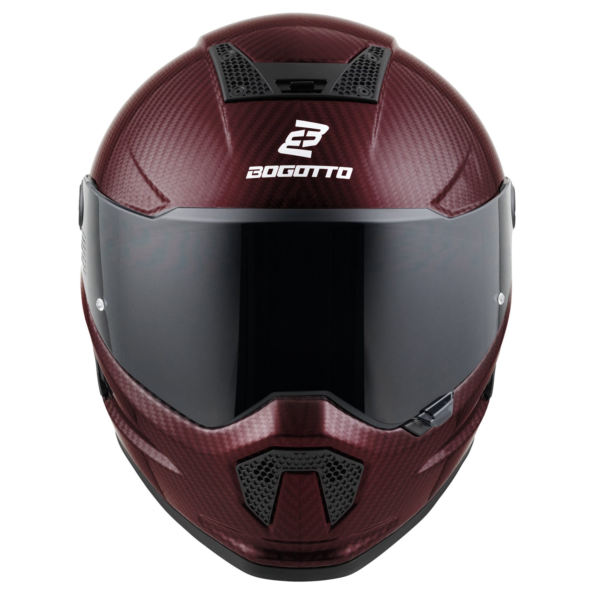 Bogotto Motorradhelm Rapto Carbon Helm, vorbereitet für Kommunikationssystem,geeignet für Brillenträger,v