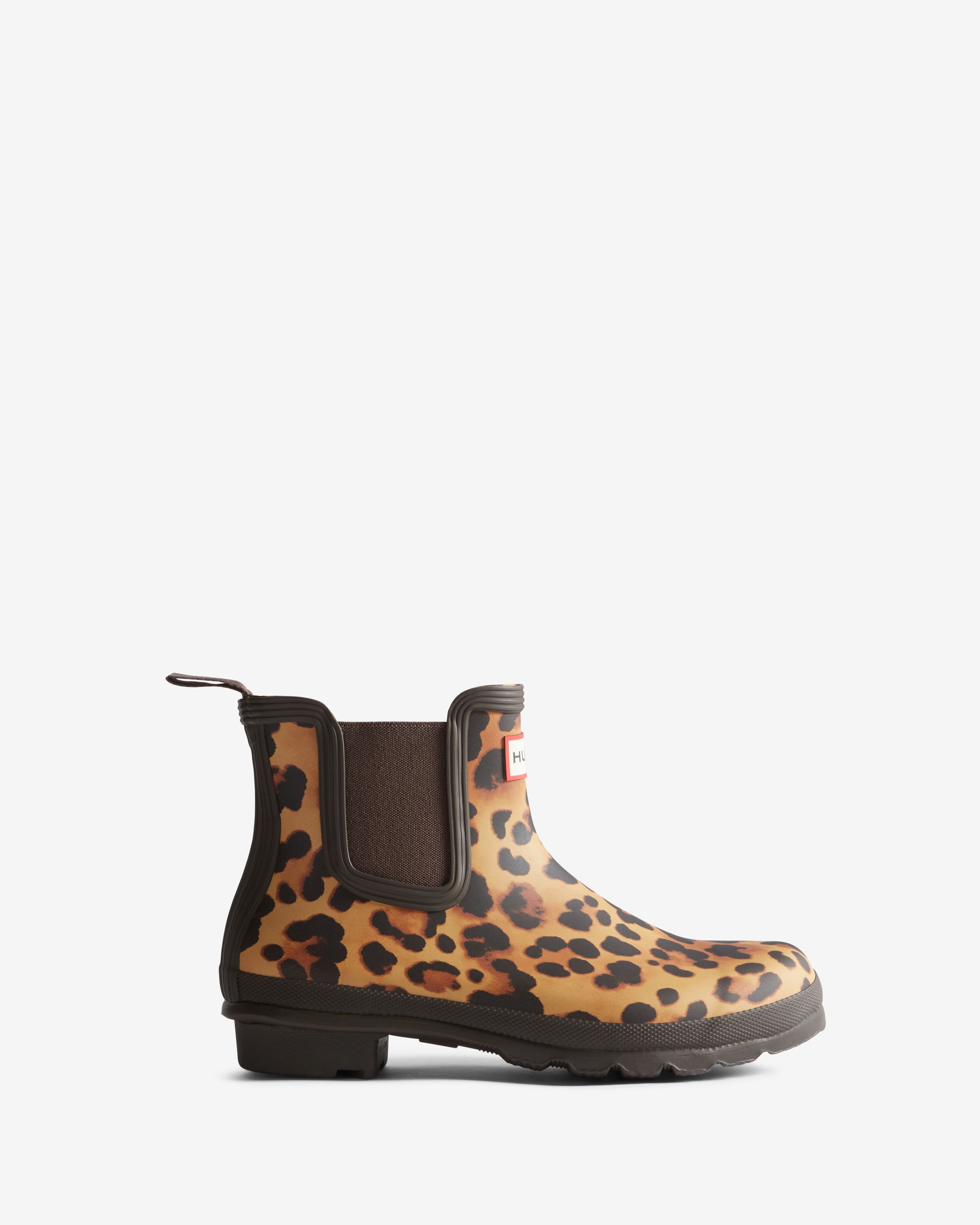 Hunter WOMENS ORIGINAL CHELSEA LEOPARD PRINT BO Gummistiefel wasserdicht günstig online kaufen