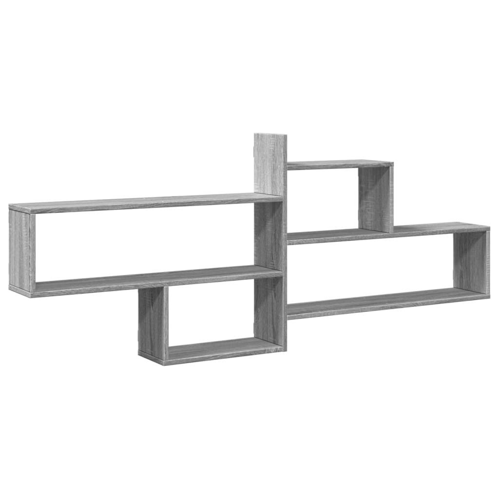 vidaXL Regal Wandregal Grau Sonoma 167,5x18x68 günstig online kaufen