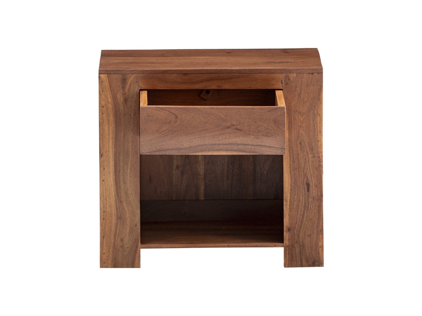 massivum Nachttisch Osbon Massivholz Nachtkommode (1-St)