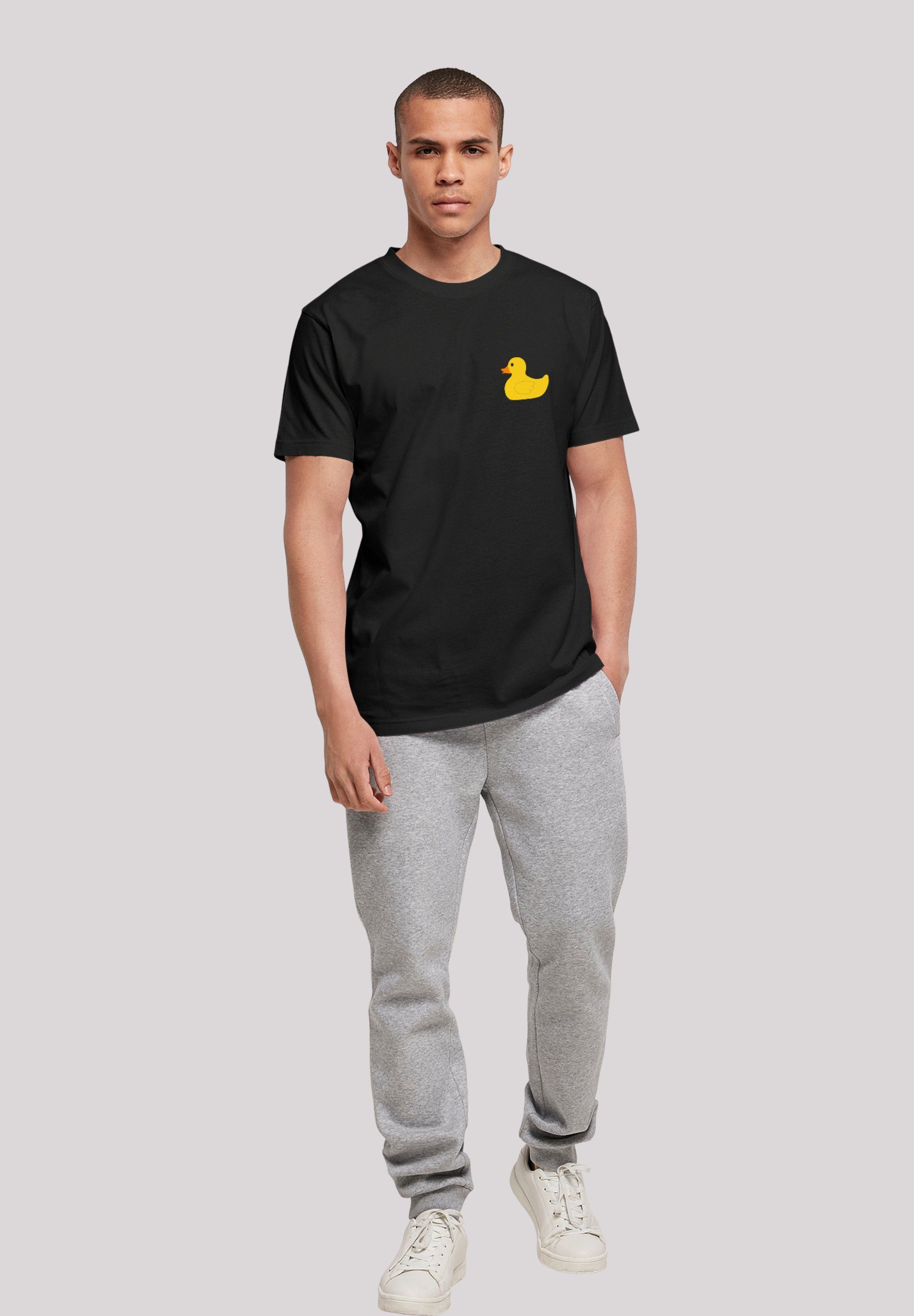 Print UNISEX schwarz TEE F4NT4STIC Duck Yellow T-Shirt Rubber