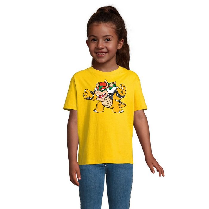 Blondie & Brownie T-Shirt Kinder Bowser Nintendo Mario Yoshi Luigi Game Gamer Konsole