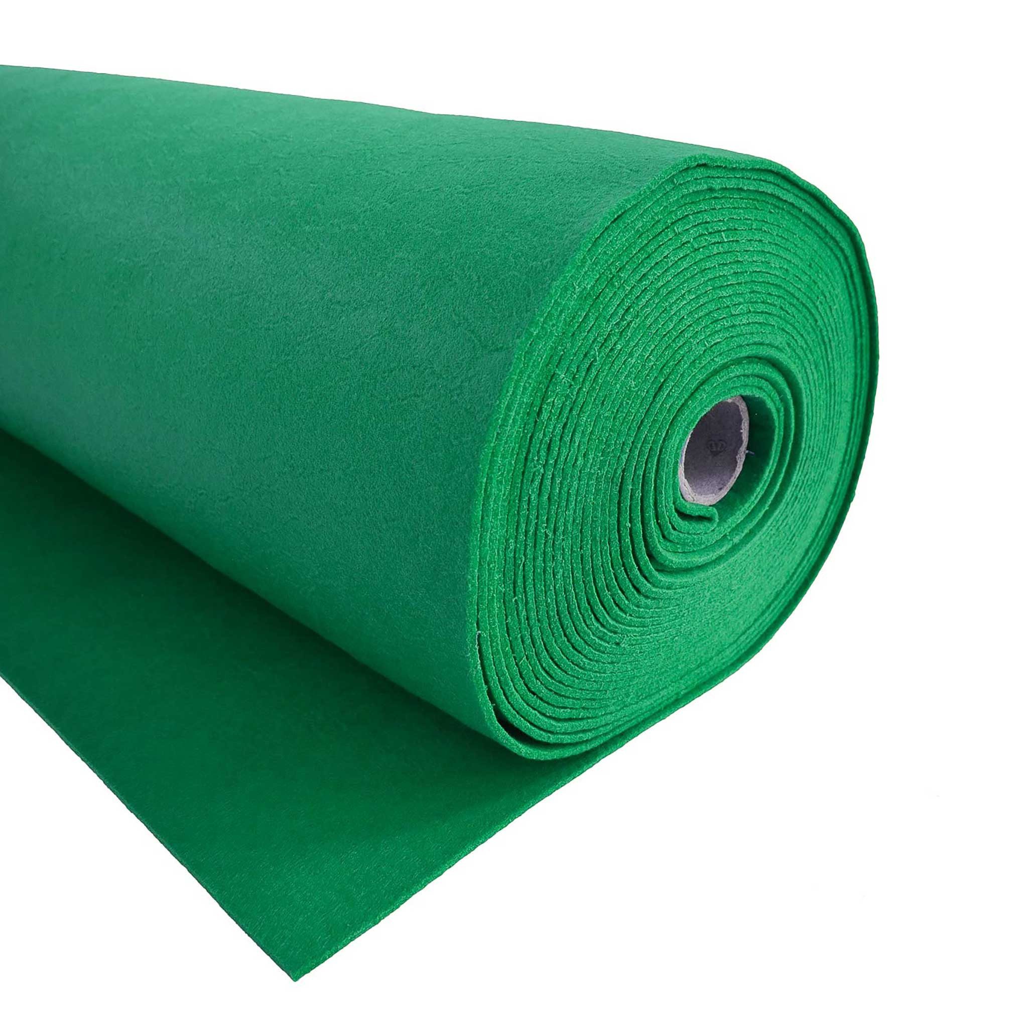 maDDma Stoff Bastelfilz waschbar Meterware Filz ab 1m x 90cm x 3mm Dekofilz, seegrün