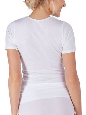 HUBER Unterhemd Damen Shirt kurzarm Cotton Fine Rib (Stück, 1-St) -