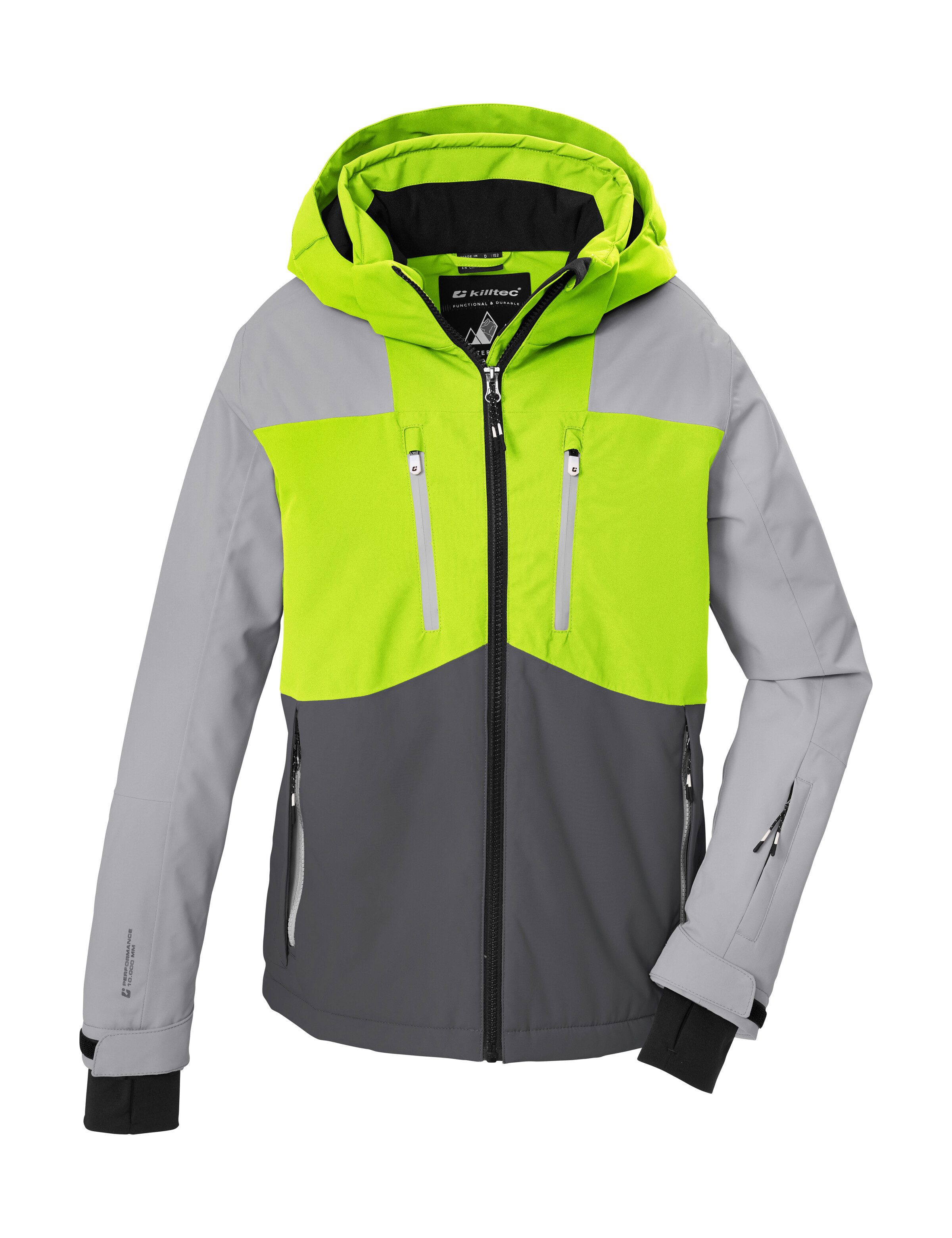 Killtec Skijacke KSW 216 BYS SKI JCKT Wasserdichte, atmungsaktive Skijacke mit abnehmbarer Kapuze