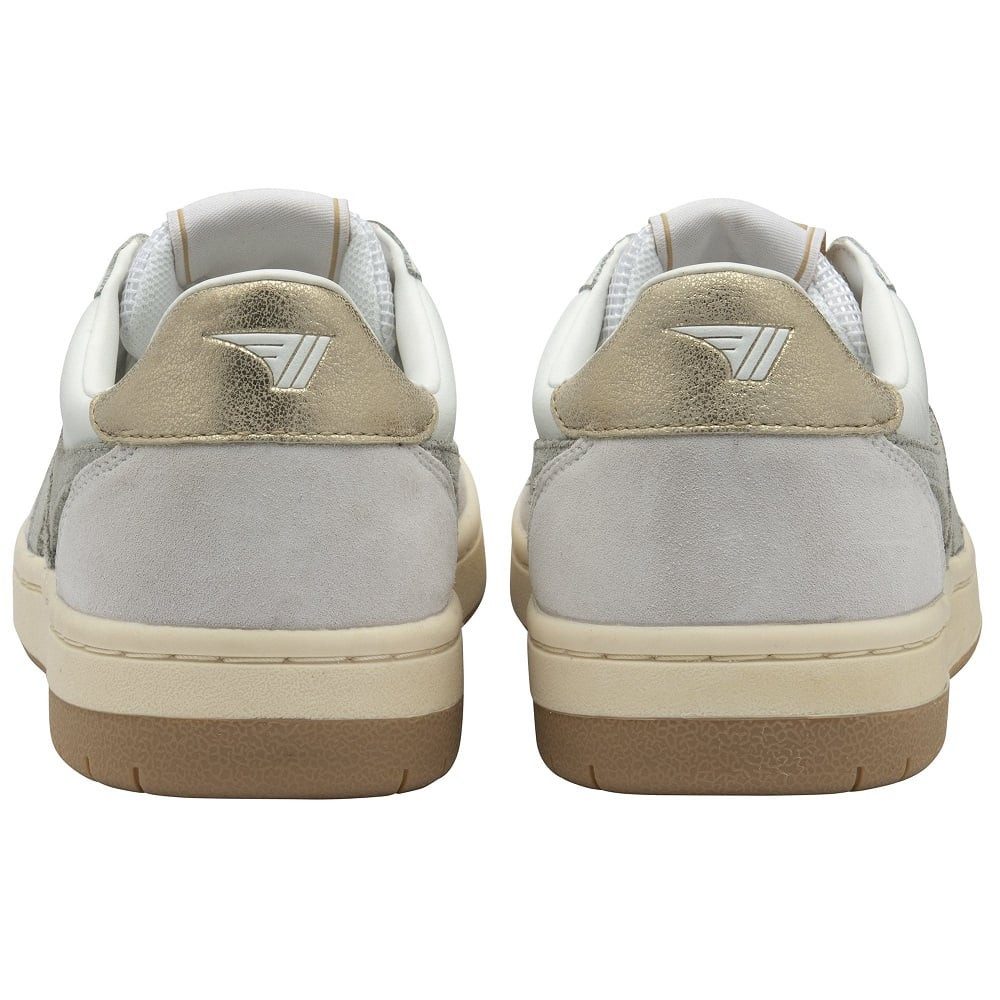 Gola Hawk weiss/hellgrau/gold Damen Sneaker
