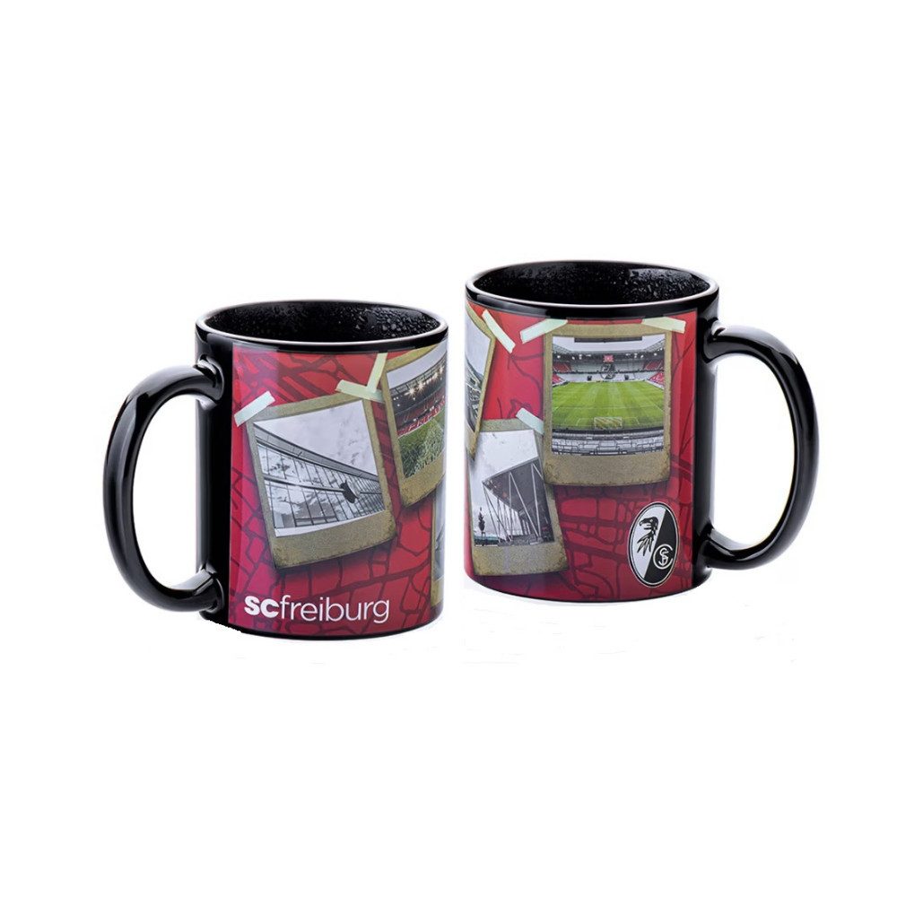 SC Freiburg Becher SC Freiburg Tasse Magic "Stadion Polaroid", Steinzeug