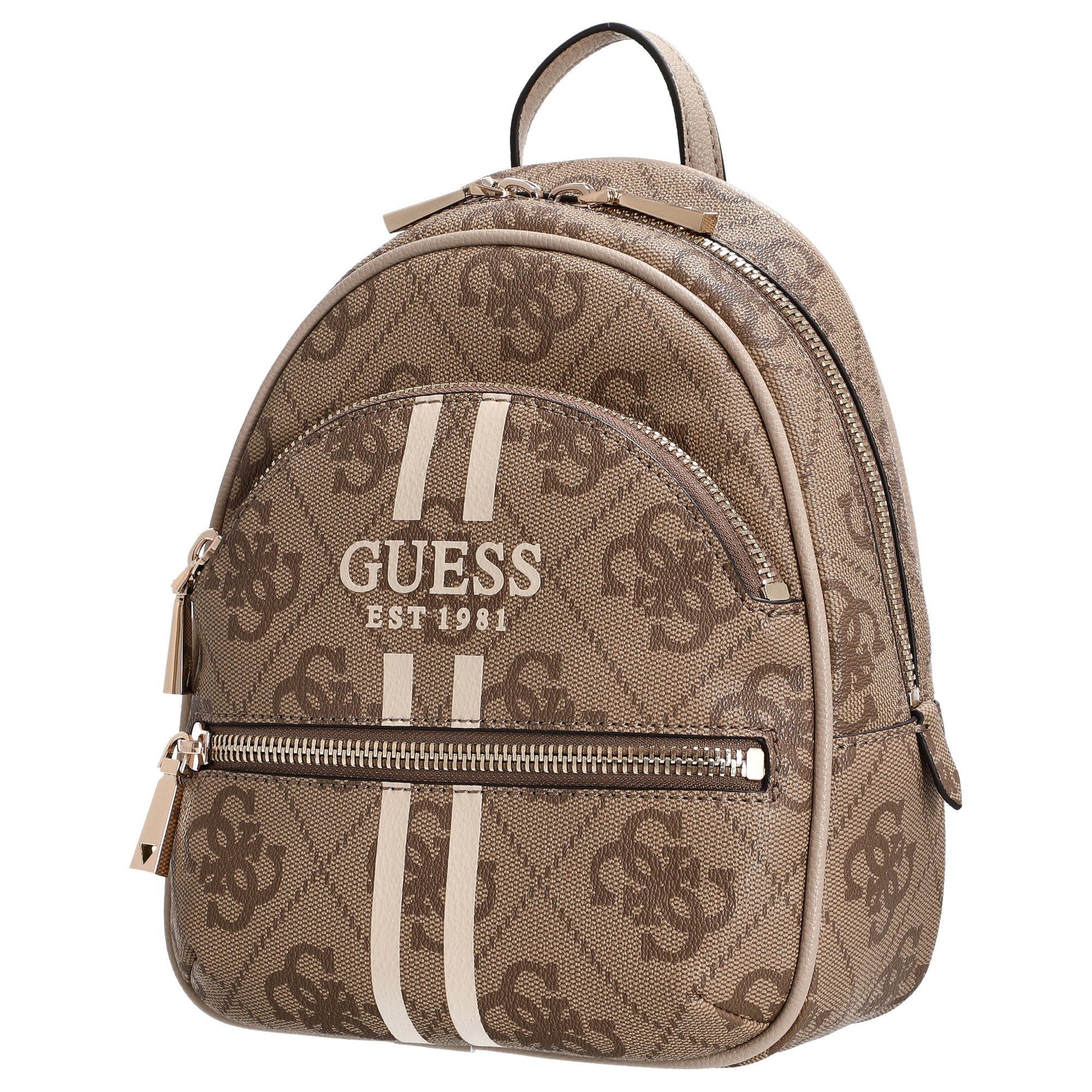 Guess Rucksack Manhattan II Backpack - Rucksack (latte logo) günstig online kaufen
