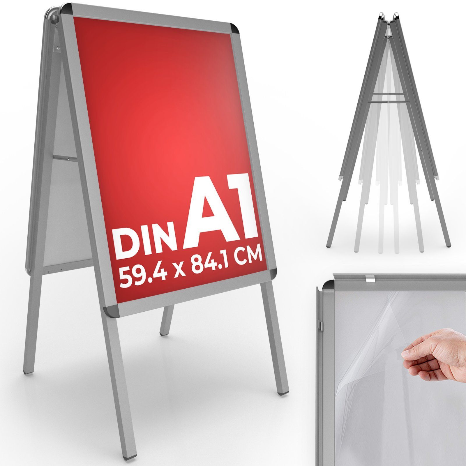 Jago Einzelrahmen Kundenstopper A1 Werbeaufsteller Plakatständer günstig online kaufen