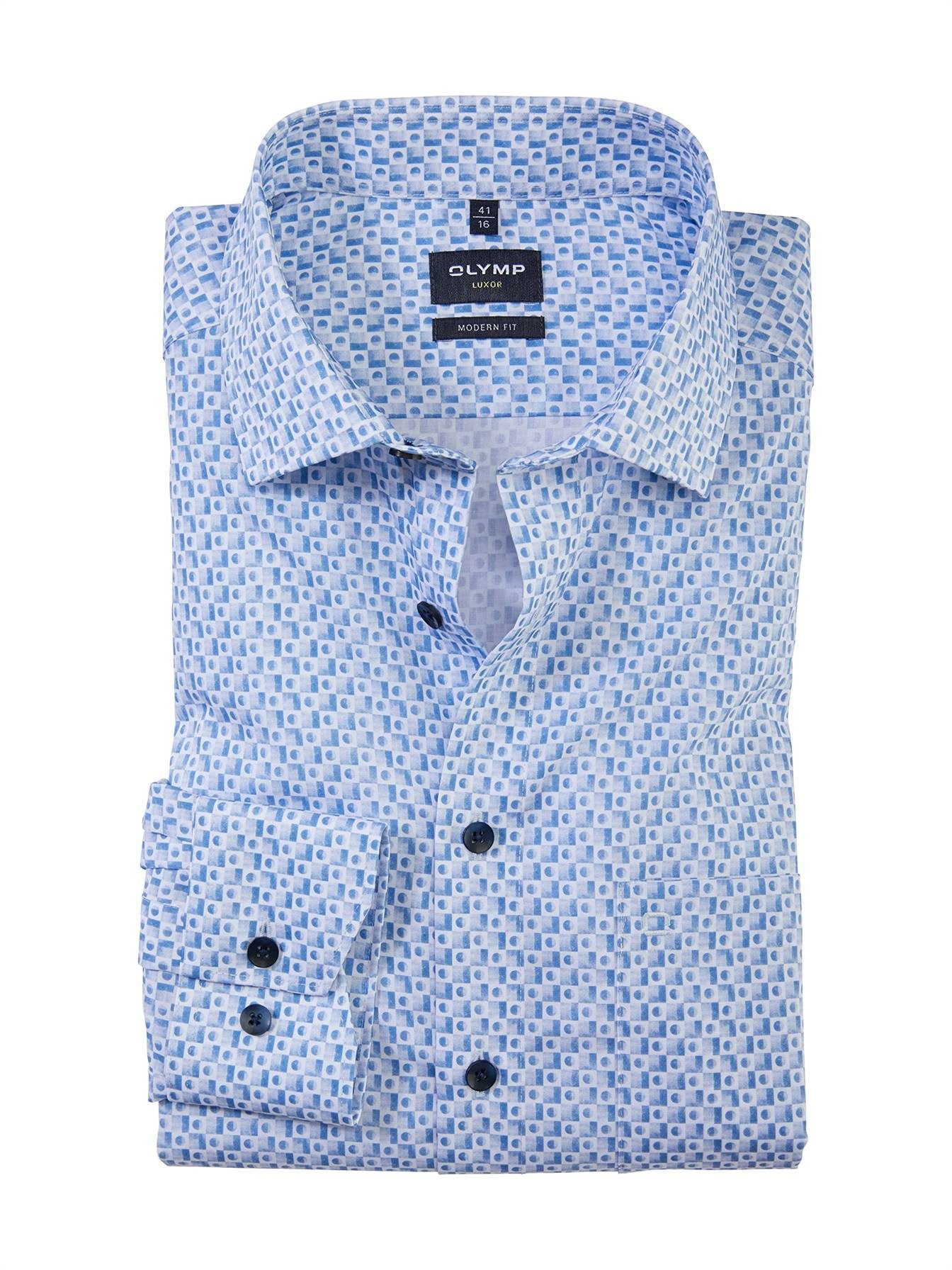 OLYMP Kurzarmshirt Langarm FreizeitHemd für Herren (1-tlg., keine Angabe)