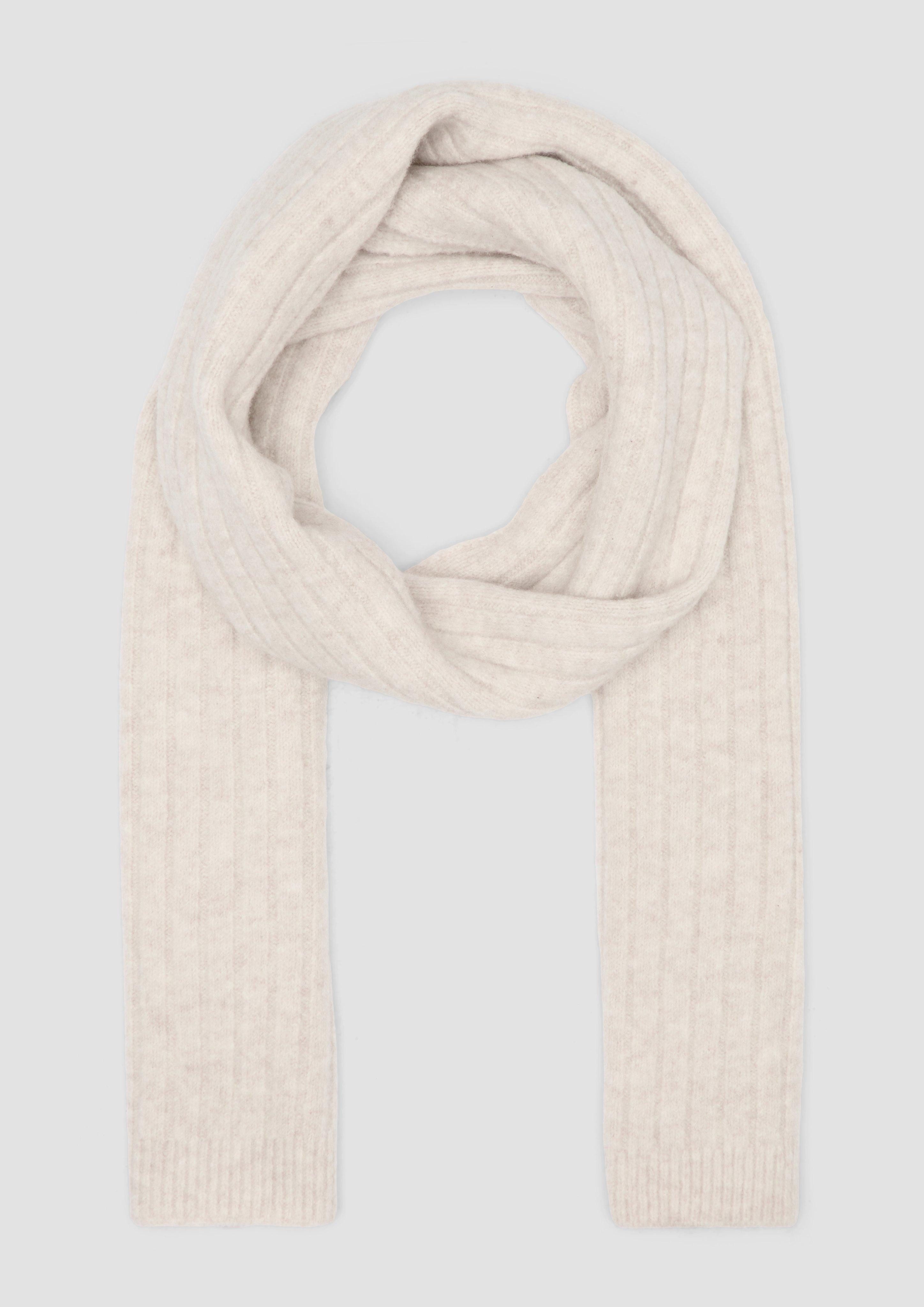 s.Oliver Halstuch Gestrickter Schal mit Rippstruktur, günstig online kaufen