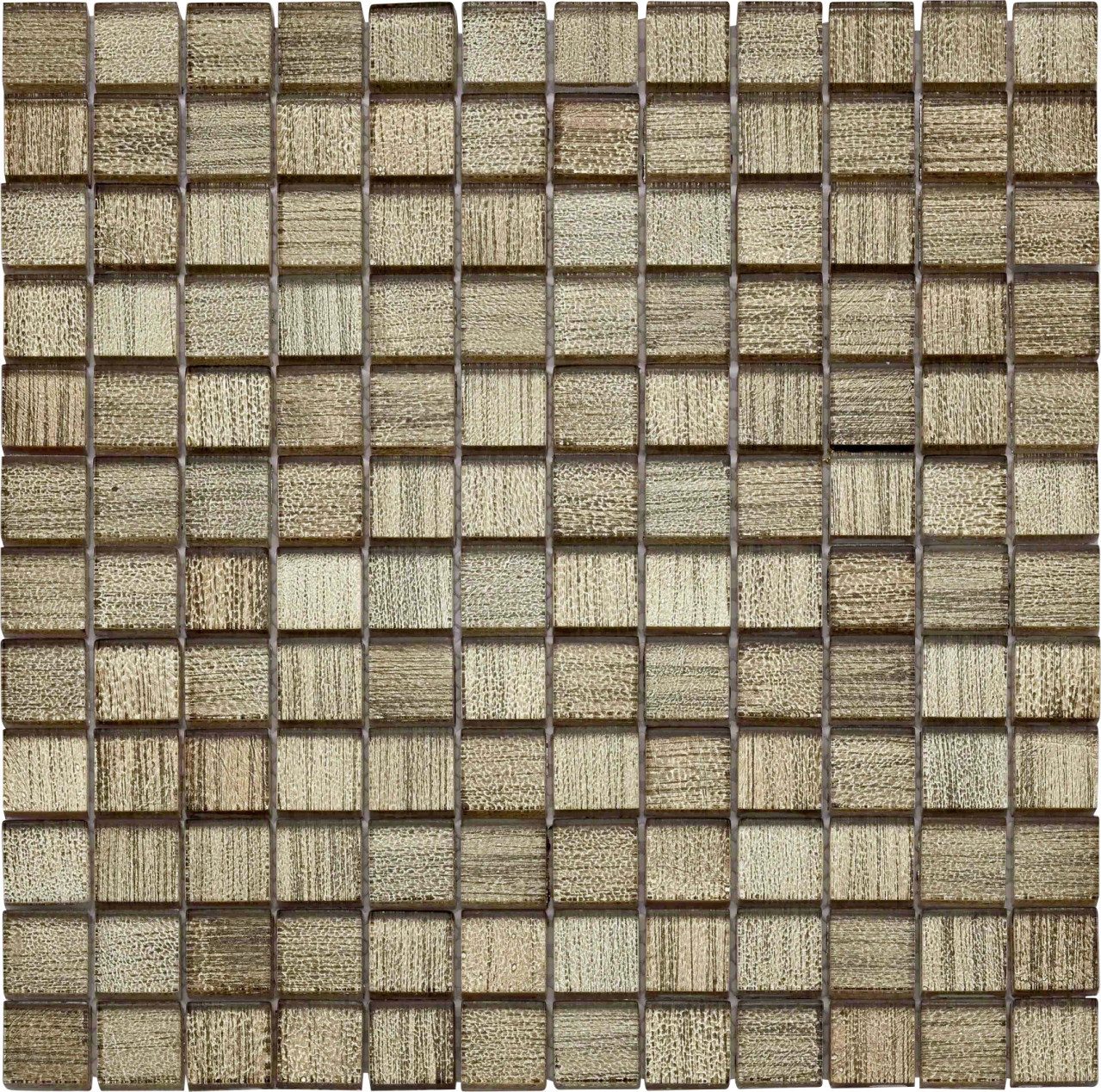 KNG Mosaikfliese Glas Mini 30 x 30 cm bronze Steinmaß:, Glas, Braun